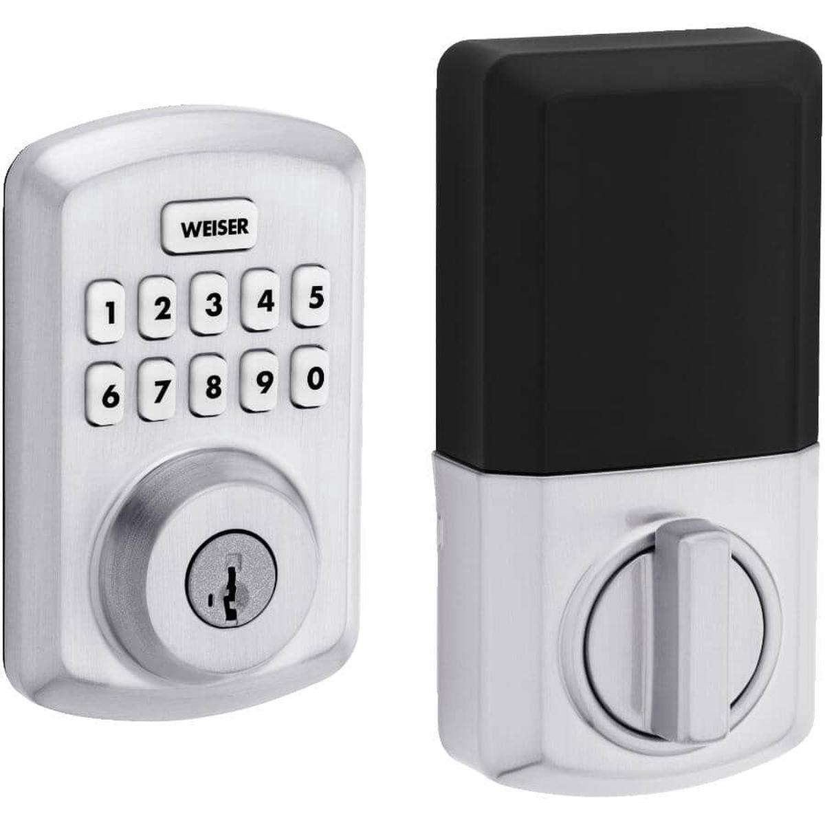 Powerbolt 3 Electronic Deadbolt 8211 Satin Chrome Finish SmartKey Technology