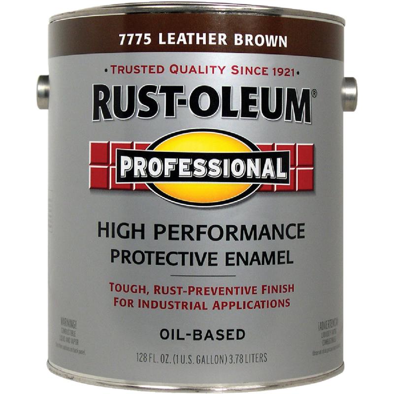 Rust-Oleum VOC for SCAQMD Professional Enamel, Leather Brown, 1 Gal.