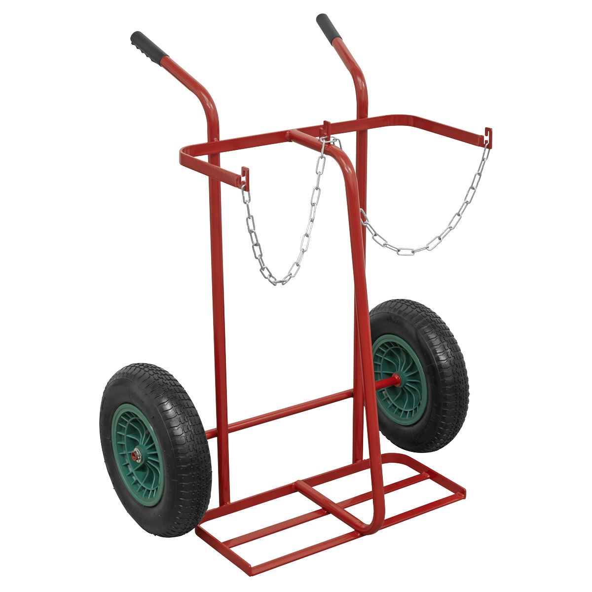 Sealey Welding Bottle Trolley with Pneumatic Tyres – 2 Bottle ST28P