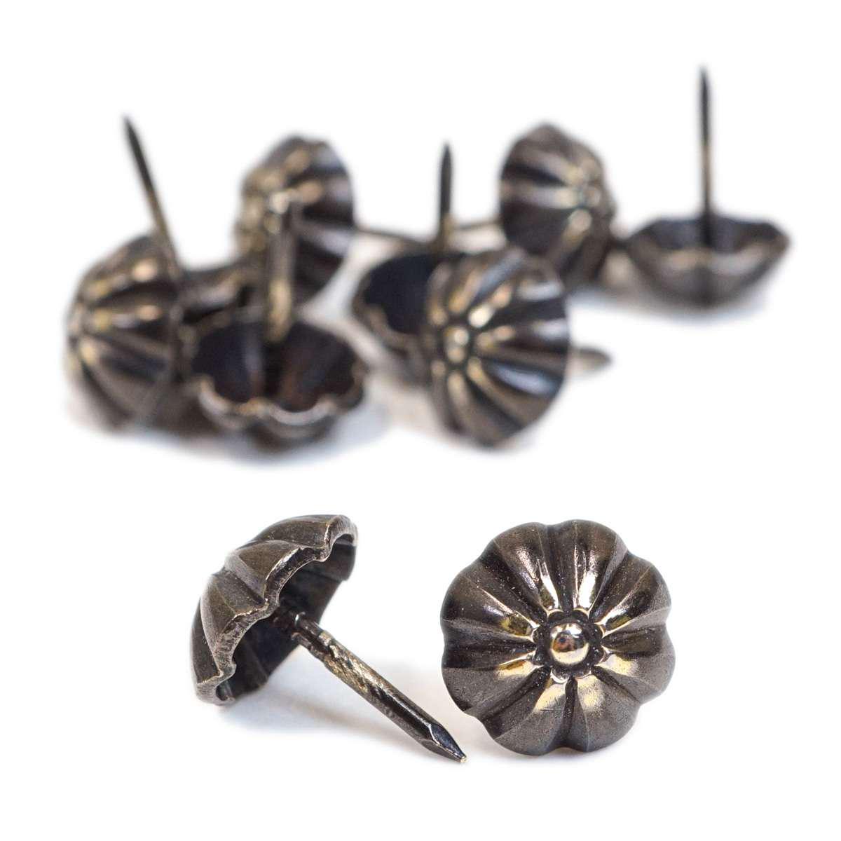 Upholstery Tack – Wavy w/ Pin Point, Renaissance Brass