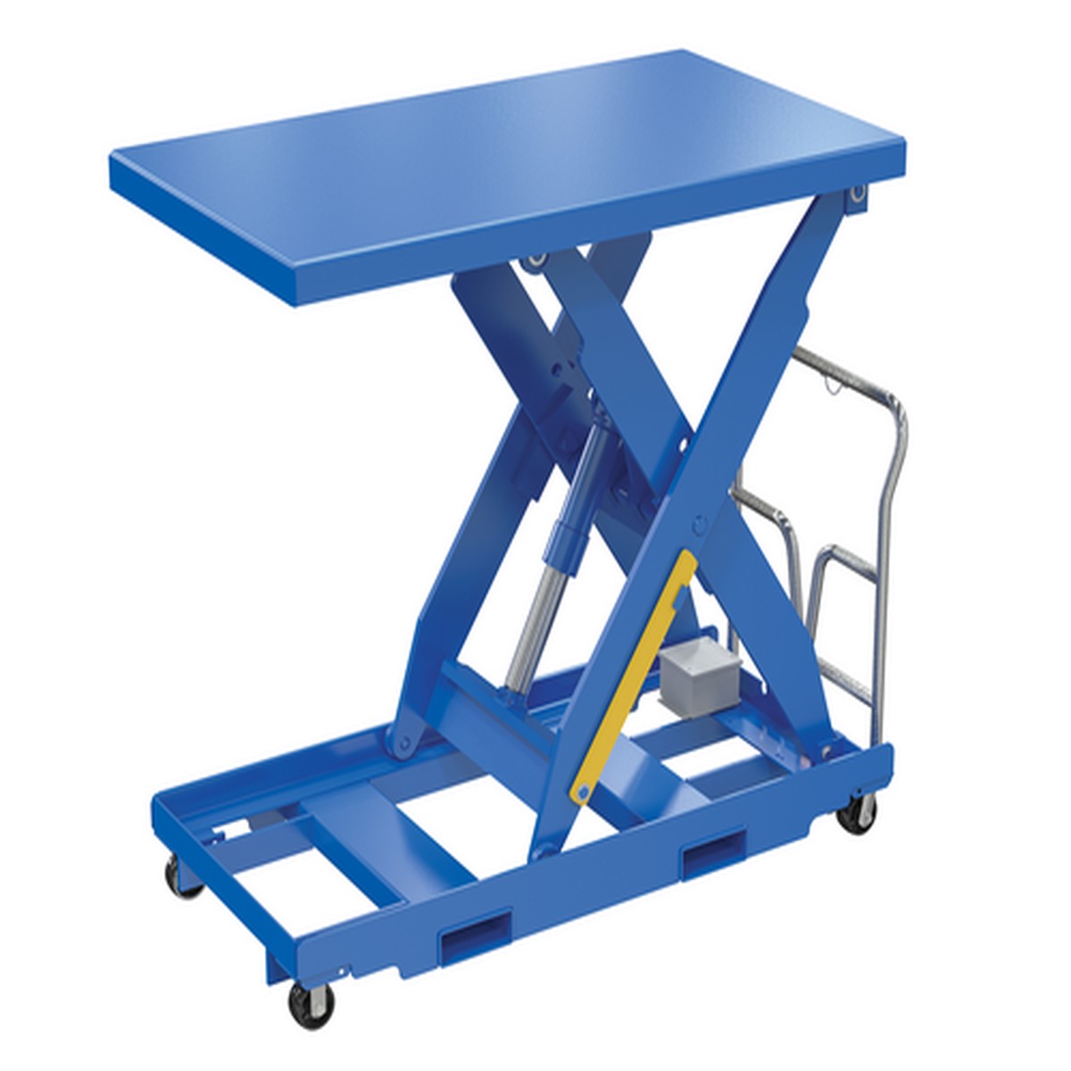 Vestil Portable Steel Hydraulic Lift Table – 36×48 In. – 1000 Lb Capacity – Blue – EHLTP-3648-1-48-A3