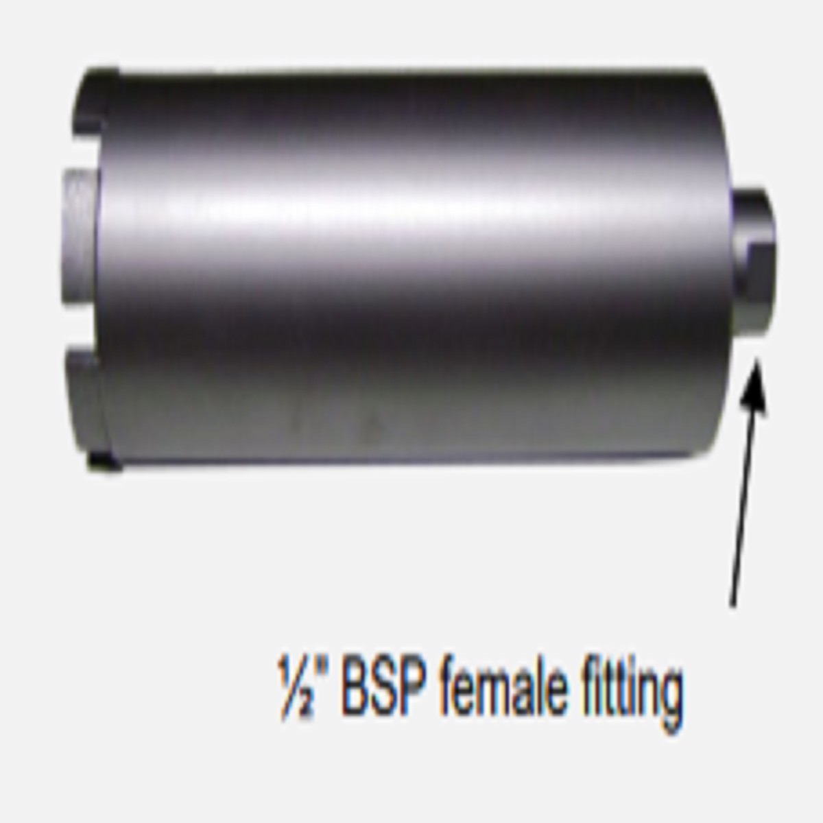 Diamond Core Drill Bit Concrete for Portable Hand Held Drills 102mm Dia x 220mm Length – 1/2″ BSP Fittings