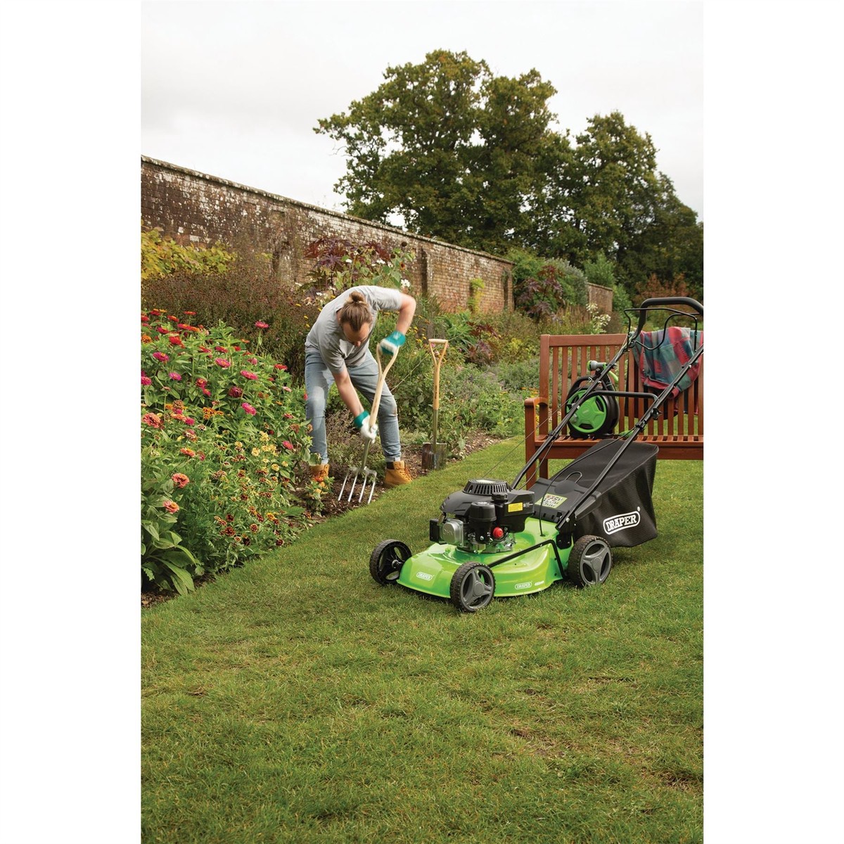Draper 460mm Self-Propelled Petrol Lawn Mower (150cc/3.6HP) LMP460 – 08672