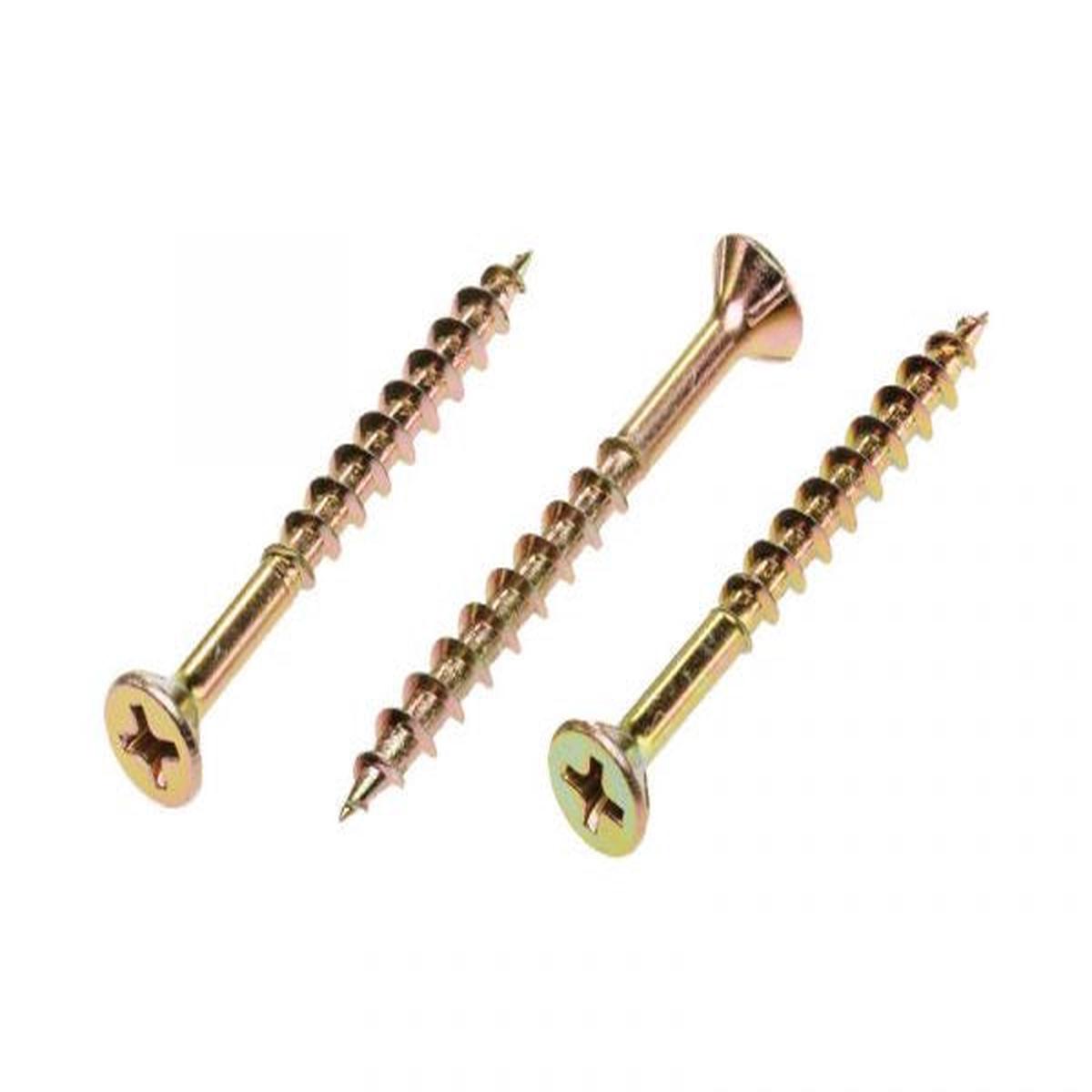 Zinc Plated Chipboard Screw 8g x 25mm - Box of 500