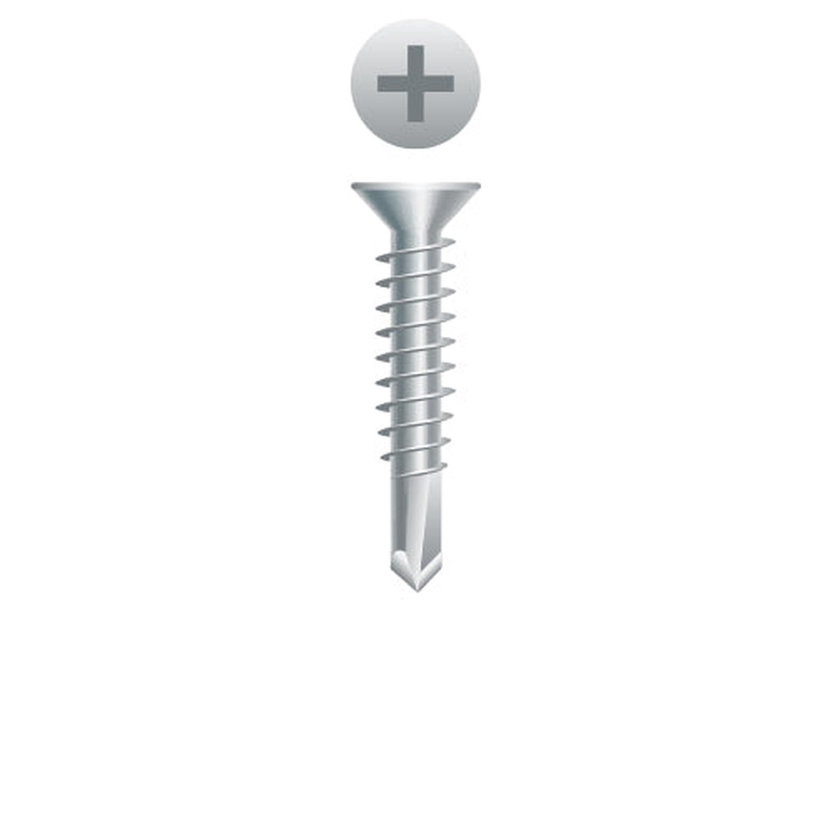#6 Strong-Point Flat Head 6-20 x 3/4, PH, 410 Stainless Steel