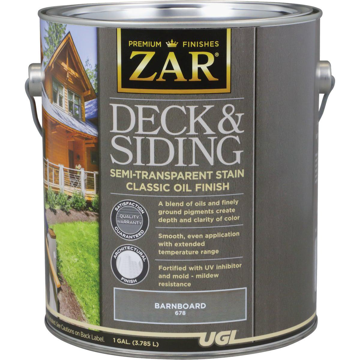 ZAR Semi-Transparent Deck and Siding Stain Barnboard 1 Gal