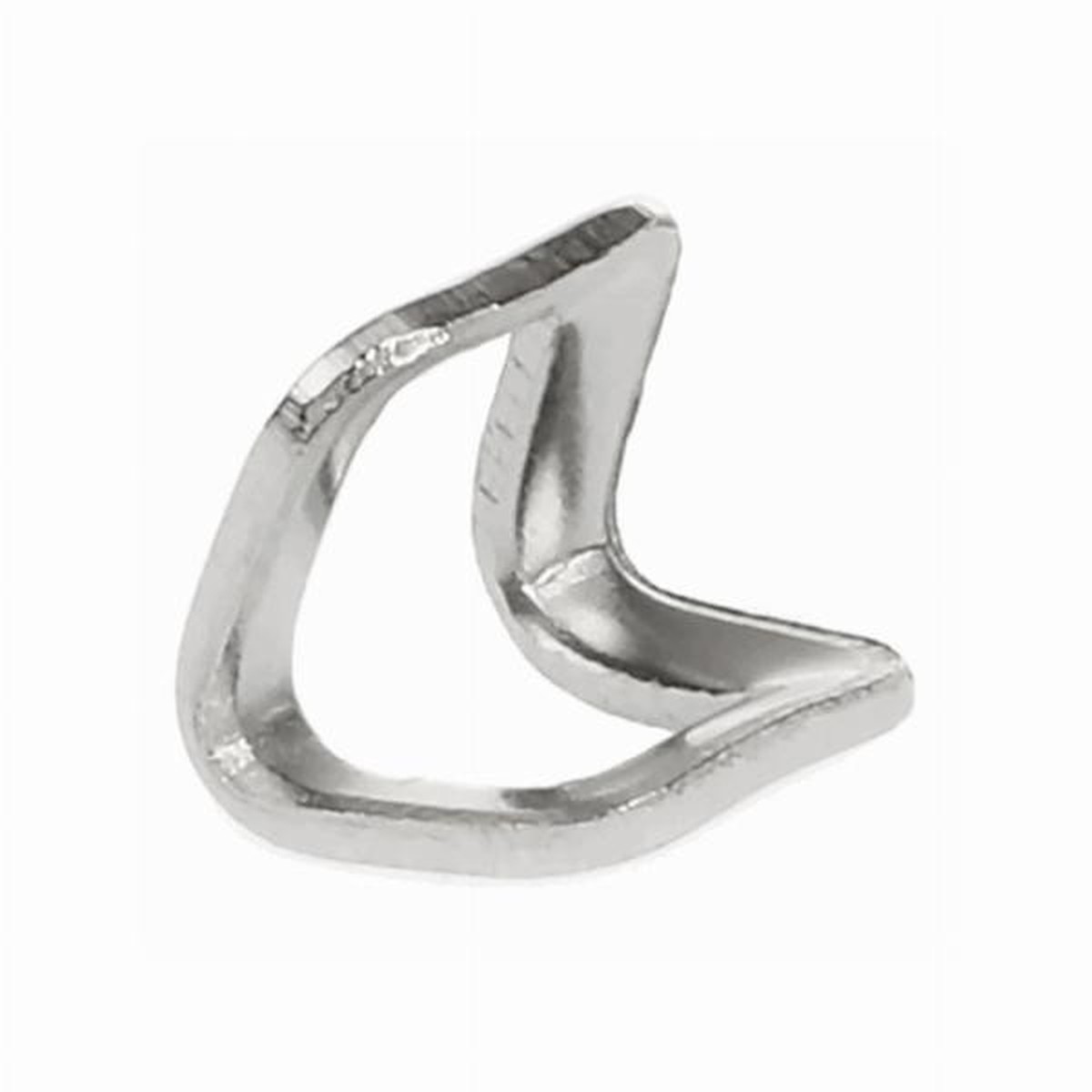 YYK No. 10 Vislon Zipper Stop - Stainless Steel - Pack of 200