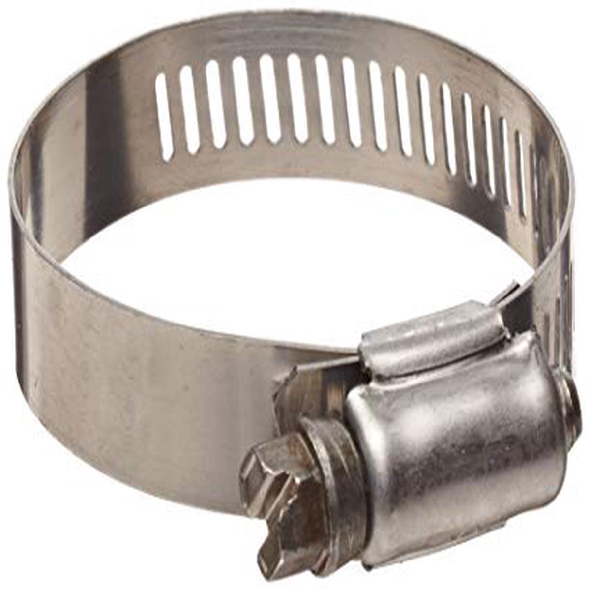 #4 All Stainless Micro Hose Clamp - 301 Stainless Steel - 10 Pack
