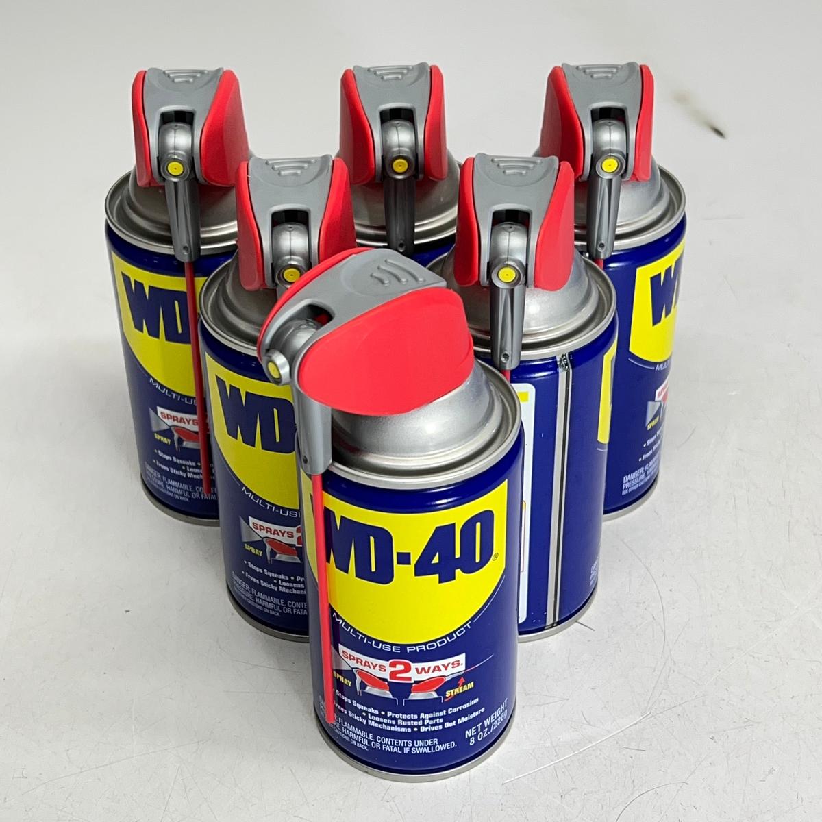 ZA@ WD-40 (6 PACK) Original Formula Multi-Purpose Lubricant Spray w/ Straw 8 fl oz