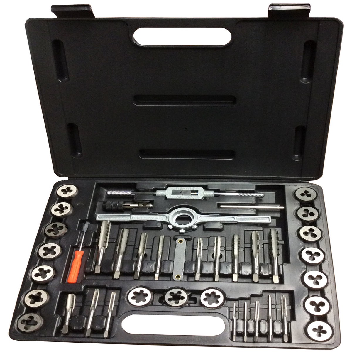 #4-1/2" Carbon Steel Tap and Die Set with Round Die