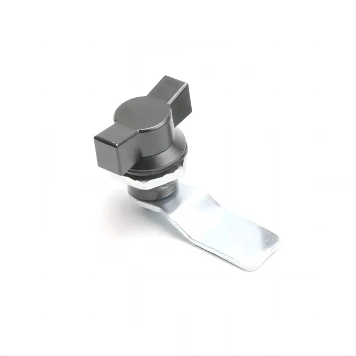 Zinc Alloy Quarter Turn Wing Mailbox And Cabinet Lock, Rustproof Diecast Construction With Chrome Plated Steel Finish, Keyed Alike Option, Durable Secure Lock For Outdoor Mail Boxes And St