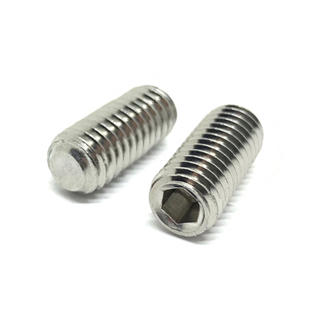 #6-32x1/2" Stainless Steel Flat Point Allen Socket Set Screw