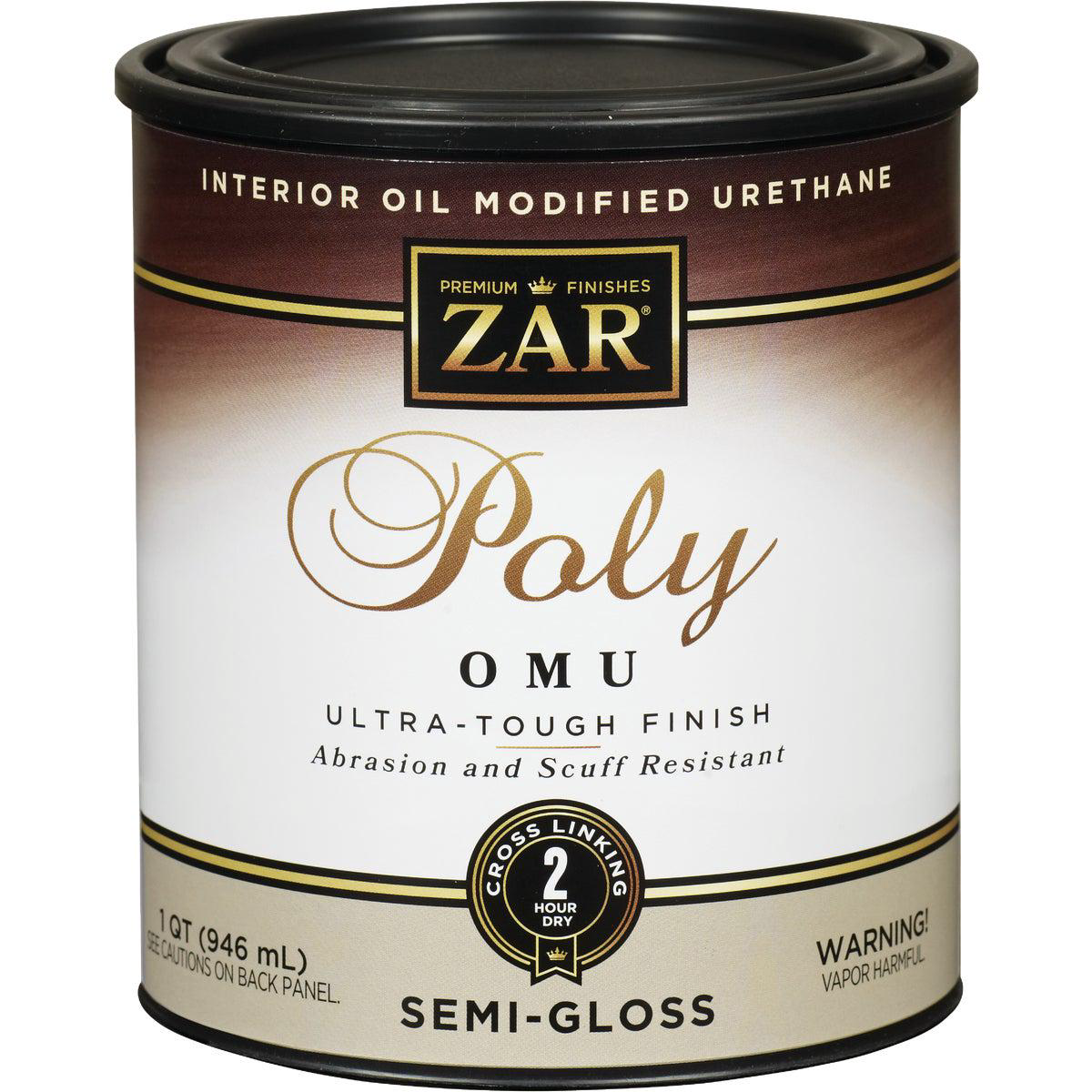 ZAR Semi-Gloss Ultra Max Interior Polyurethane 1 Qt