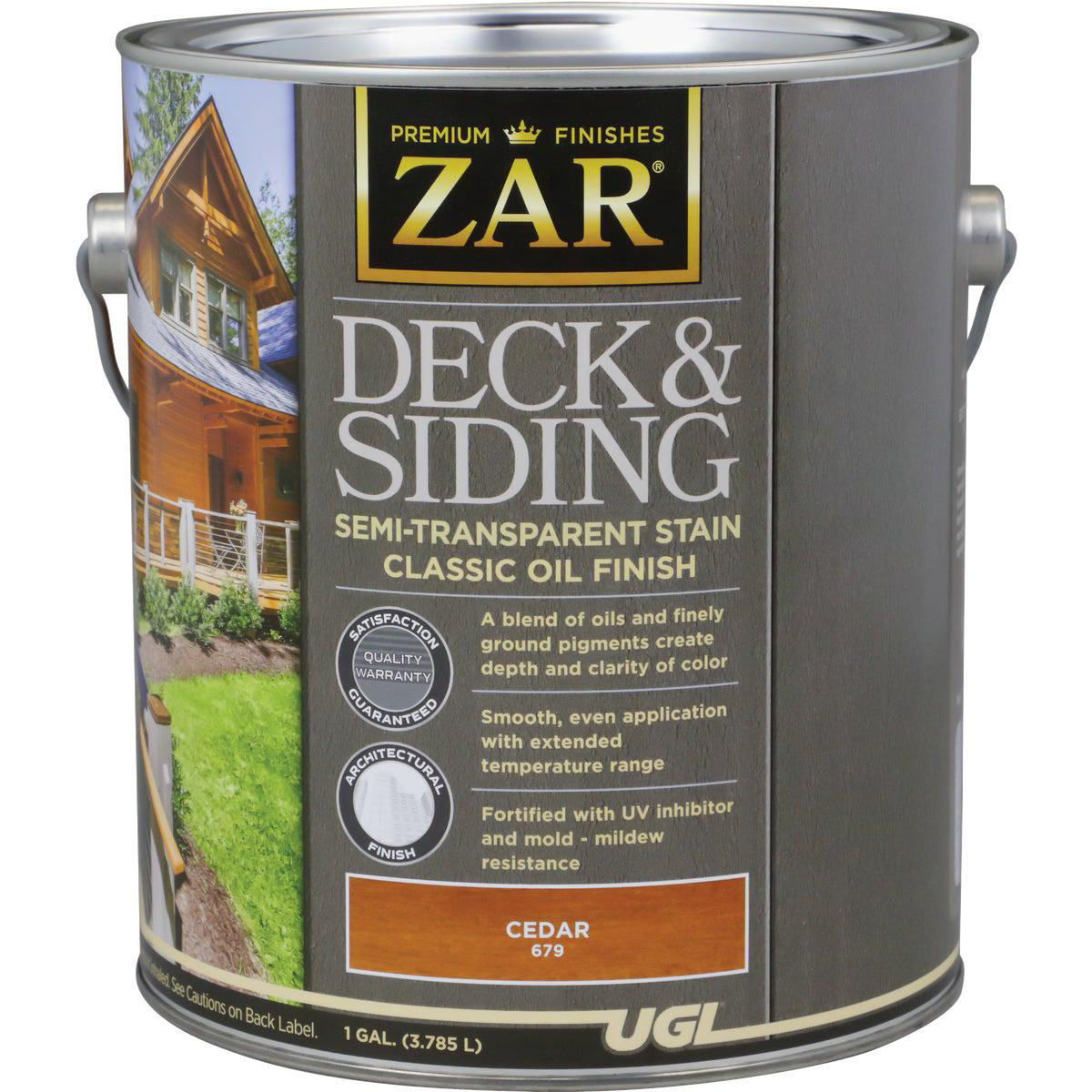 ZAR Semi-Transparent Deck and Siding Stain Cedar 1 Gal