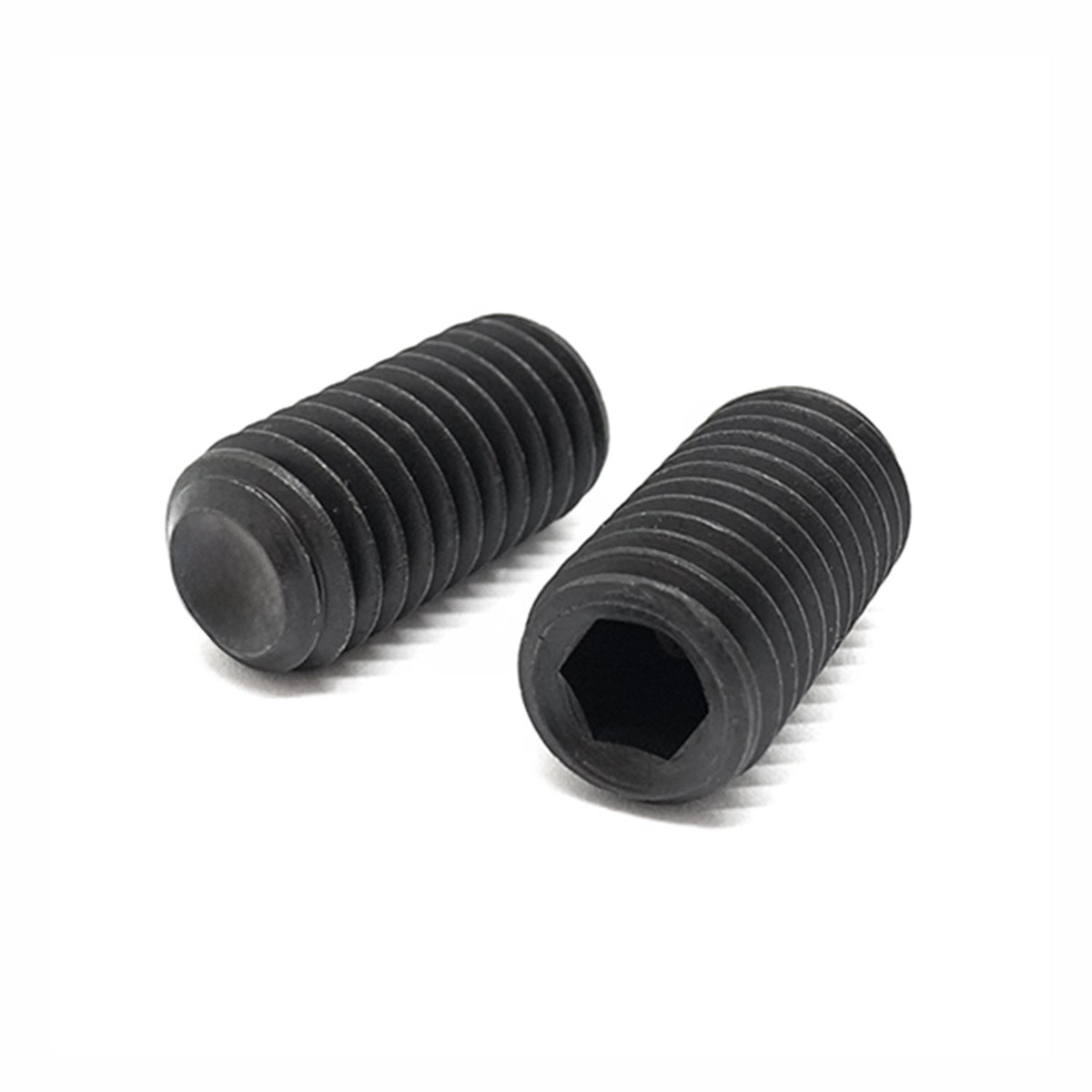 #5-40x3/16" Alloy Flat Point Allen Socket Set Screw Black Oxide