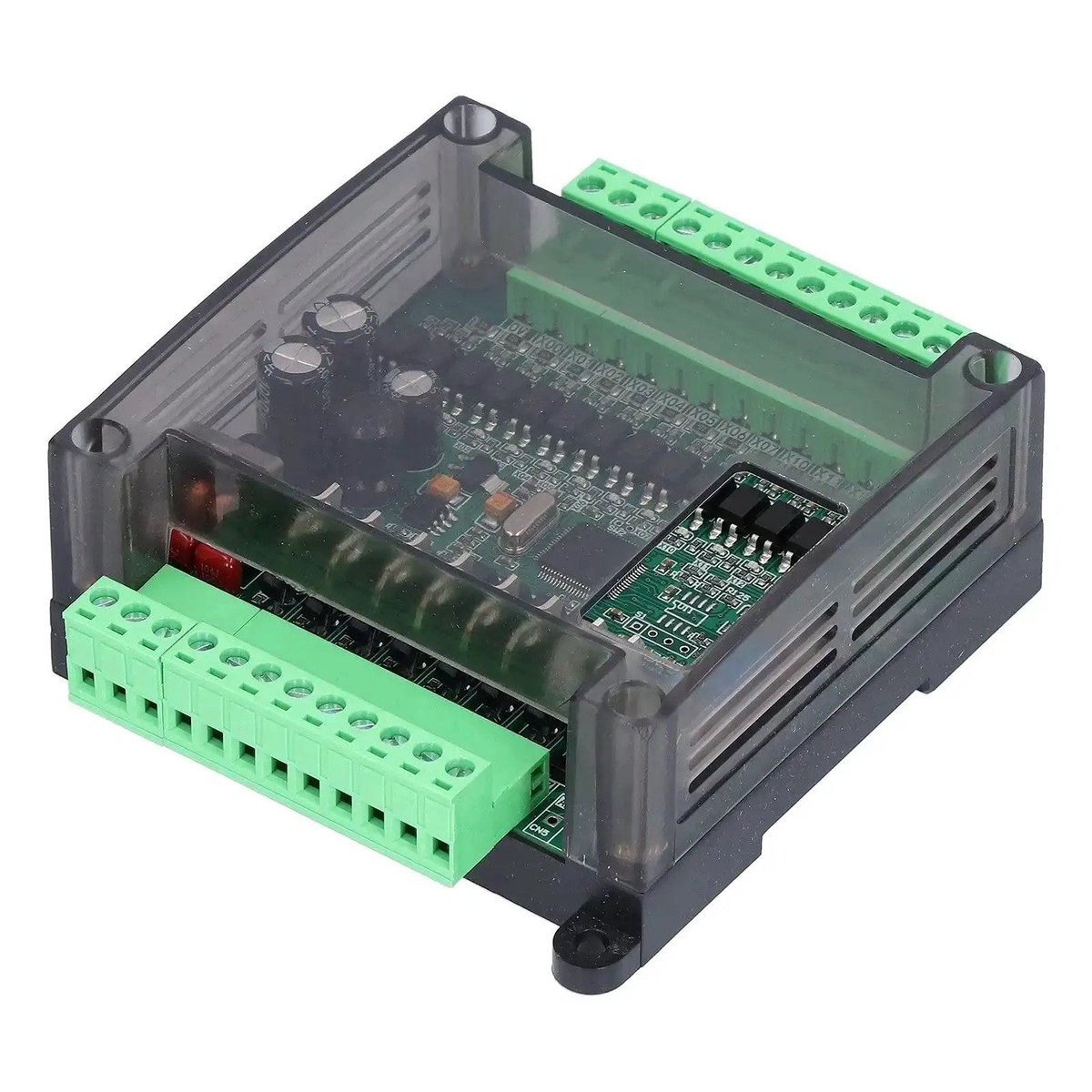 12 Inputs 8 Outputs DC12V Programmable Logic Controller Module With 8000 Step Memory And Transistor Outputs For Industrial Automation, Plug And Play Ready, E...