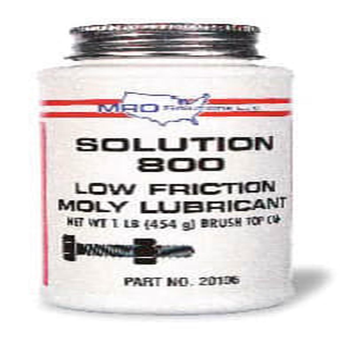 20106 MRO Solutions Solution 800 Low Friction Moly Lubricant - 1 lb (Case of 12)