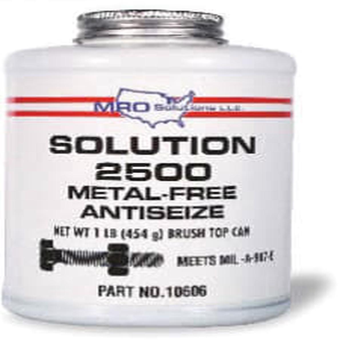 10602 MRO Solutions Solution 2500 Metal Free Anti-Seize Compound - 8 oz (Case of 12)