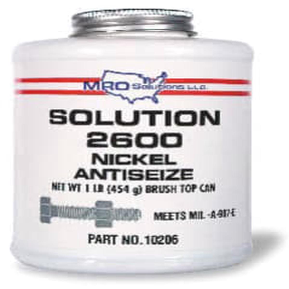 10206 MRO Solutions Solution 2600 Premium Nickel Anti-Seize Compound - 1 lb (Per Can)