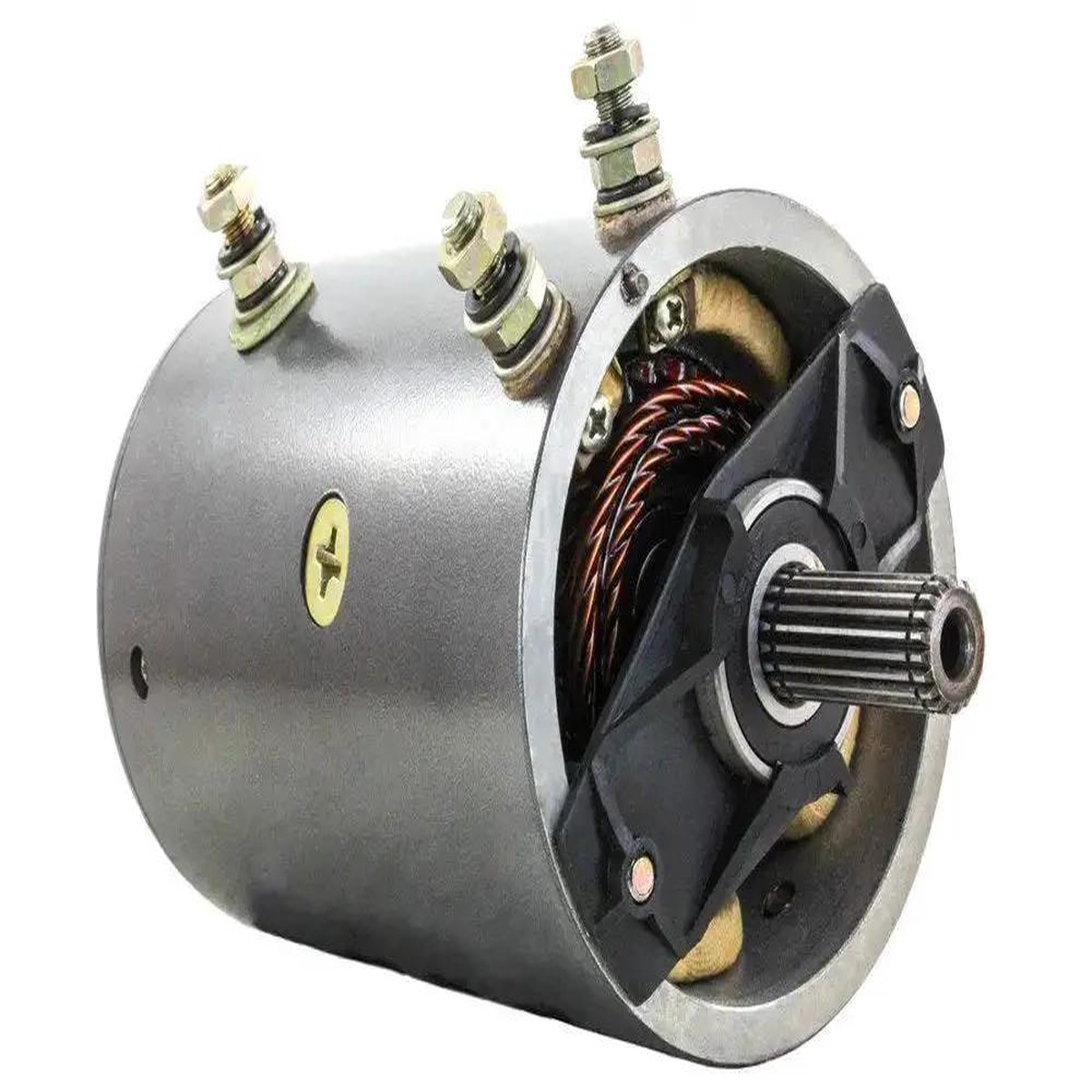 24V Winch Motor Replacement For Warn Series Models Including MX12085 M12000 MX10000 M10000 M8274 MRJ2506 W7621 26651 39972 39983 Bidirectional Heavy Duty Dri...