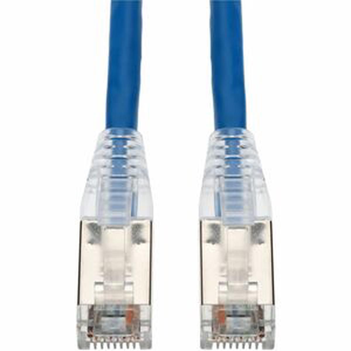 AddOn 10ft Blue CAT 6 Shielded PVC Ethernet Cable Snagless Easy Clear Boot TAA RJ-45 M/M
