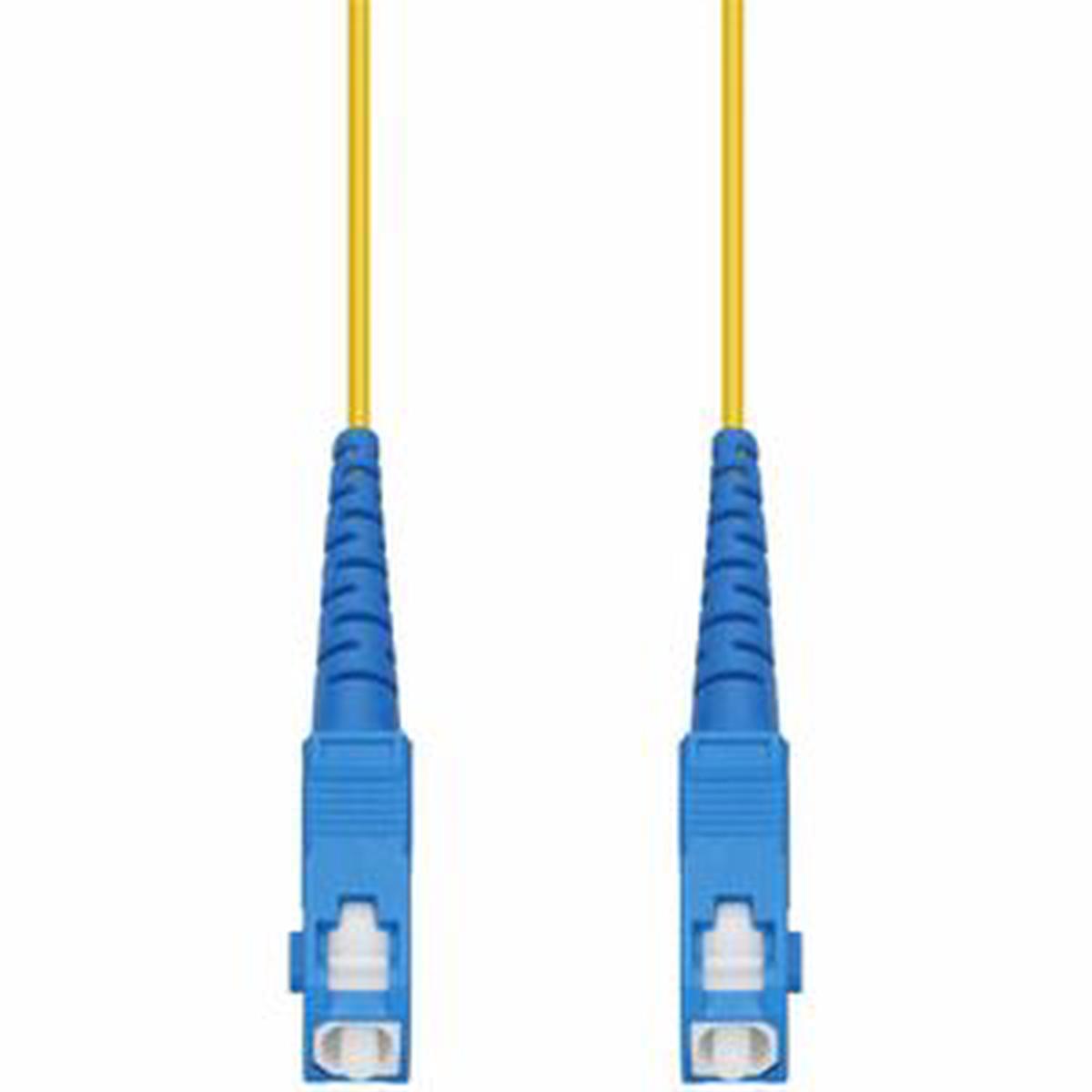 AddOn 15m SC to SC Yellow OS2 Simplex OFNR (Riser-Rated) SMF Fiber Patch Cable