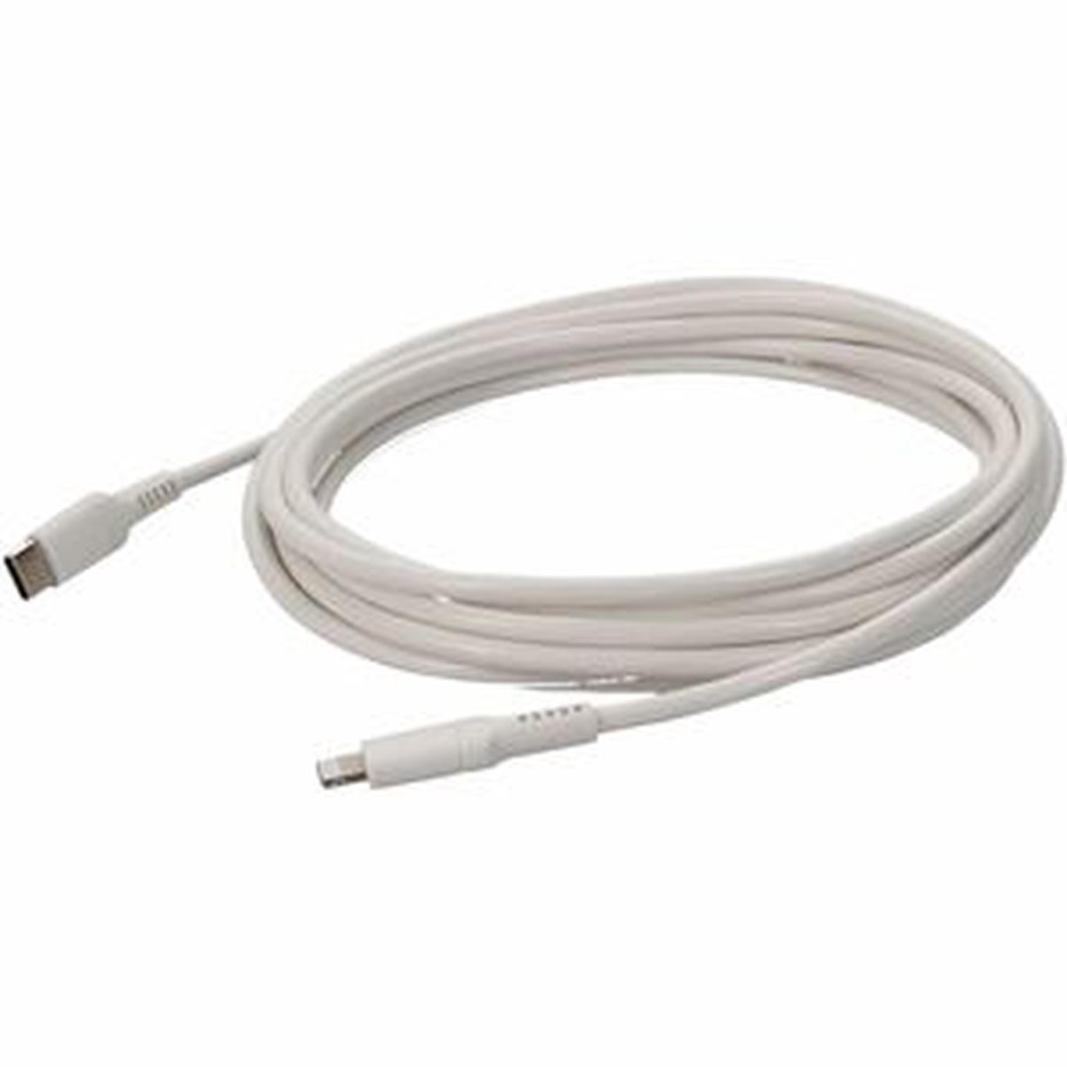AddOn 1.0m (3.3ft) USB C 3.1 Male to Lightning Male White Sync and Charge Cable