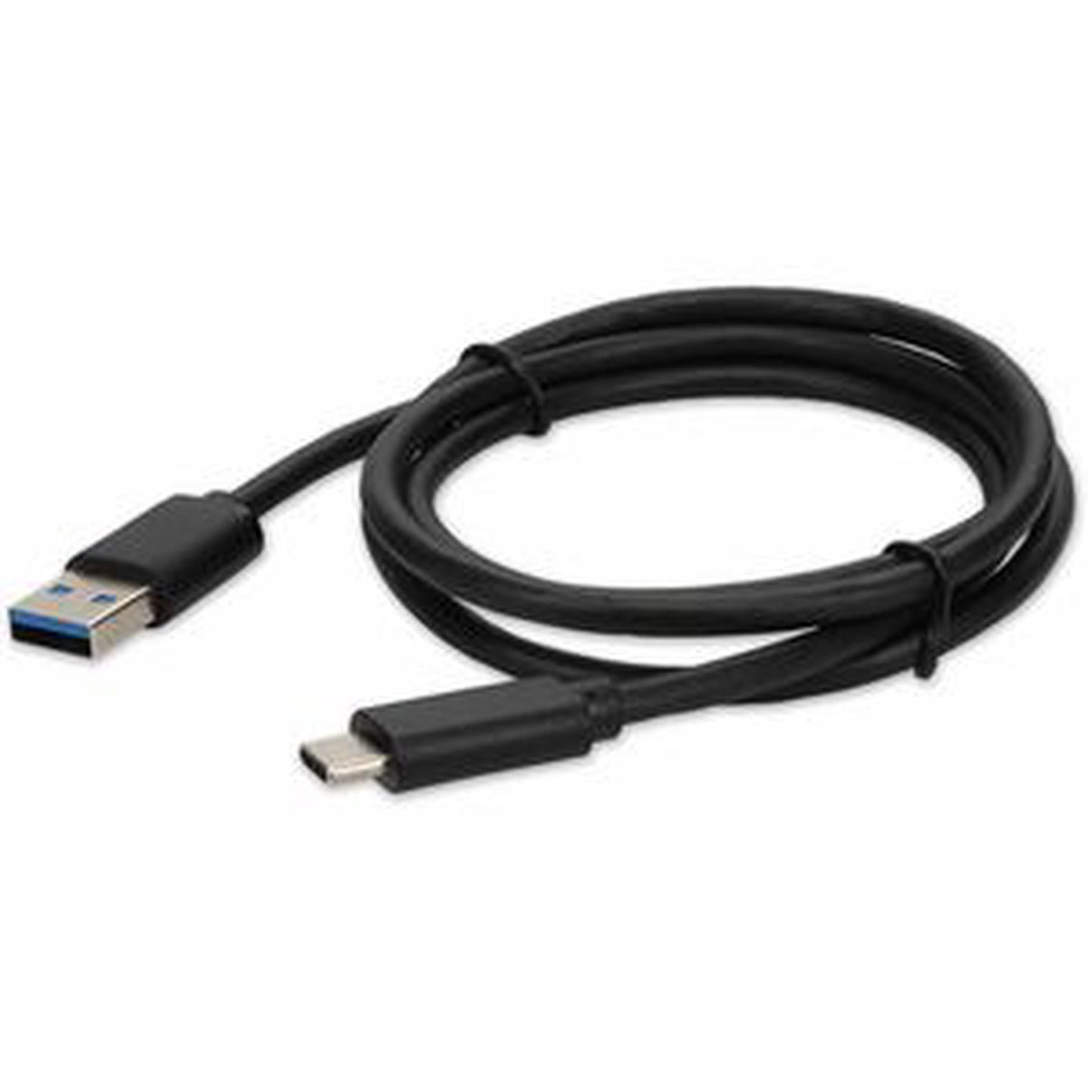 AddOn 1.0m (3.3ft) USB C 3.1 Male to USB A 3.0 Male Black Cable