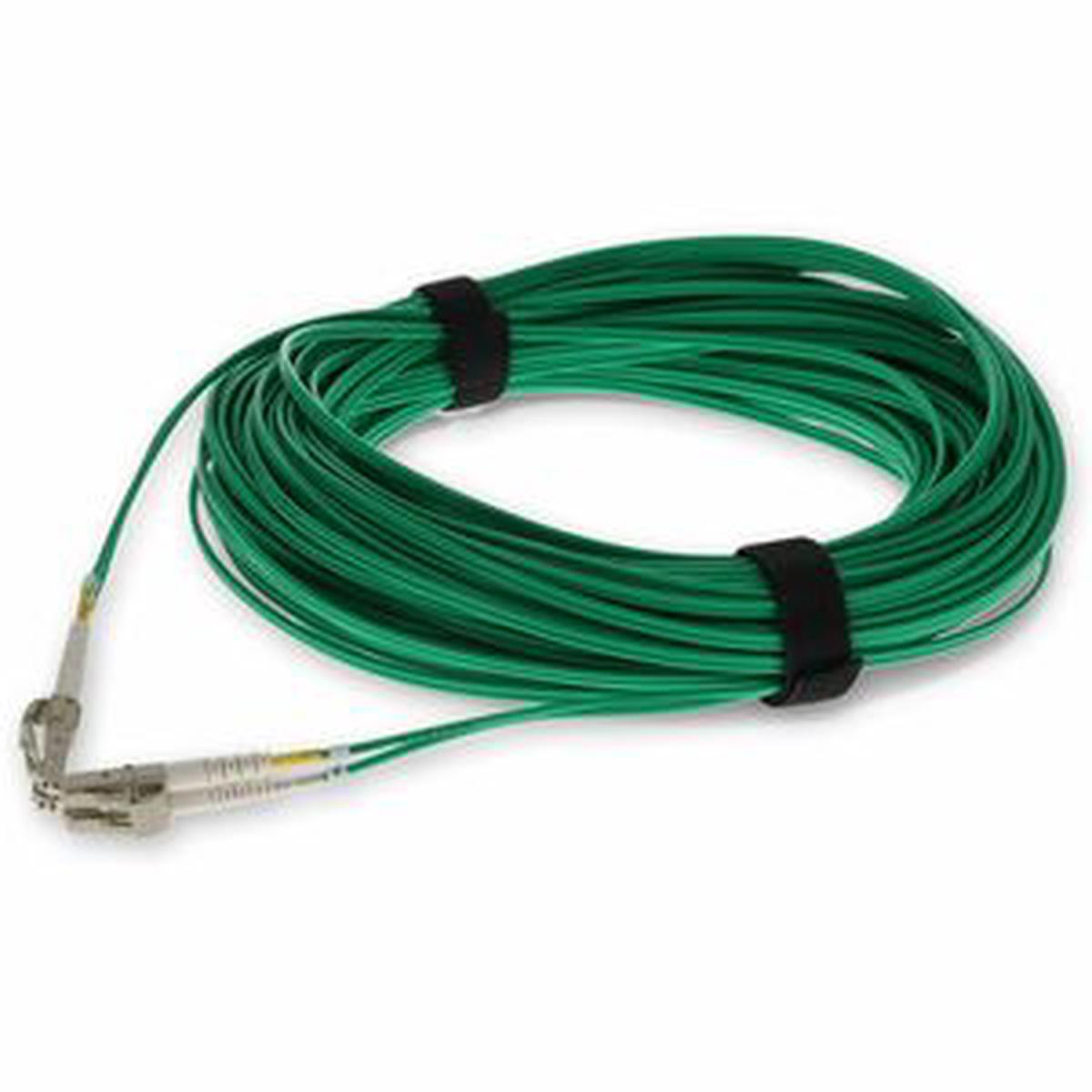 AddOn 1.5m LC to LC Green OM4 Duplex OFNR (Riser-Rated) Fiber Patch Cable