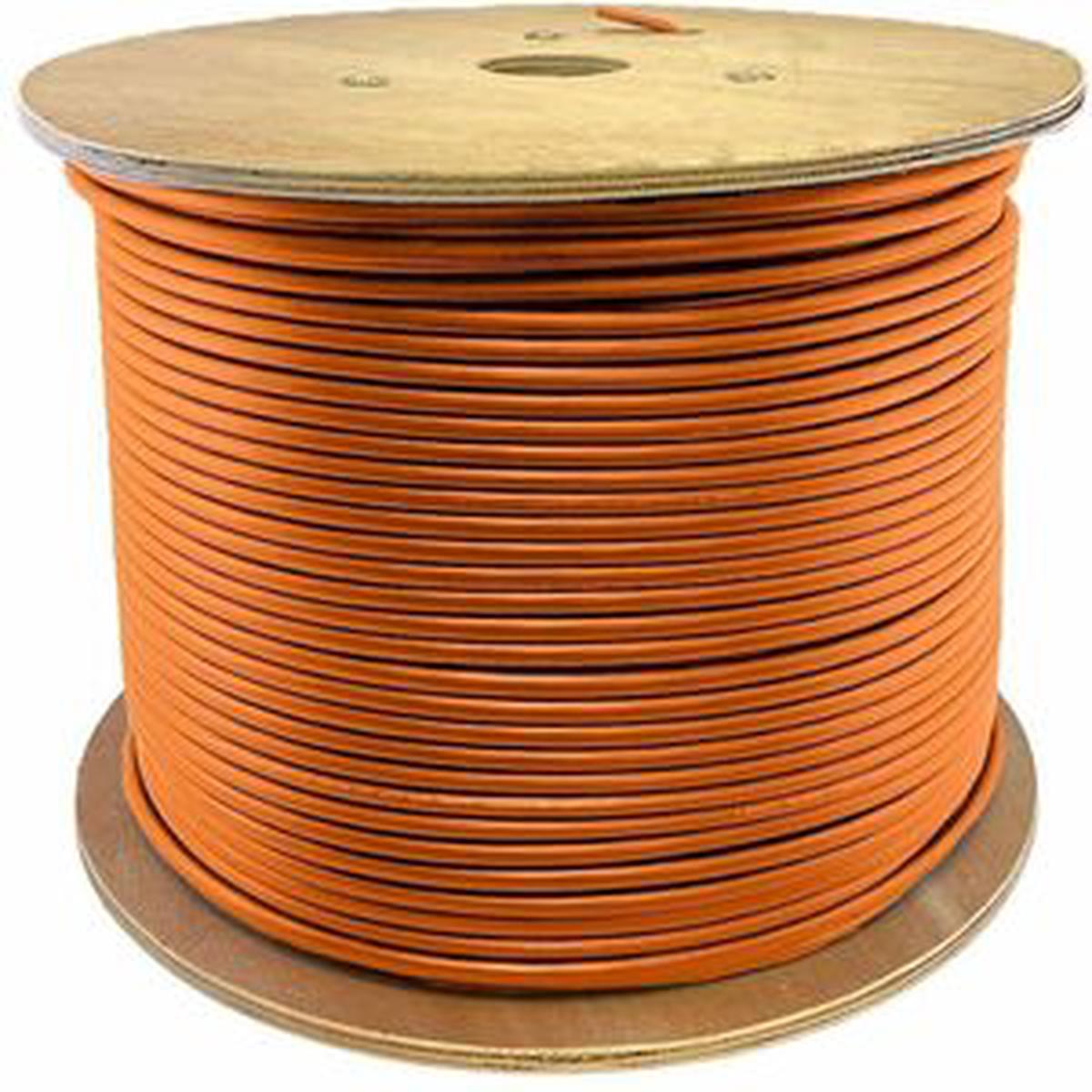 AddOn 1000ft Non-Terminated Orange CAT 6 PVC Bulk Cable