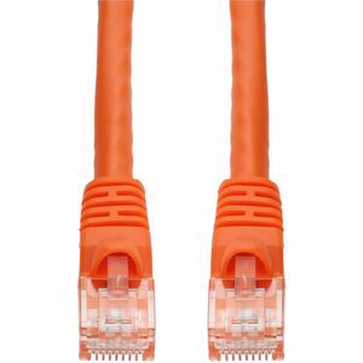 AddOn 14ft Orange CAT 6A PVC Ethernet Cable Snagless Bubble Boot RJ-45 M/M