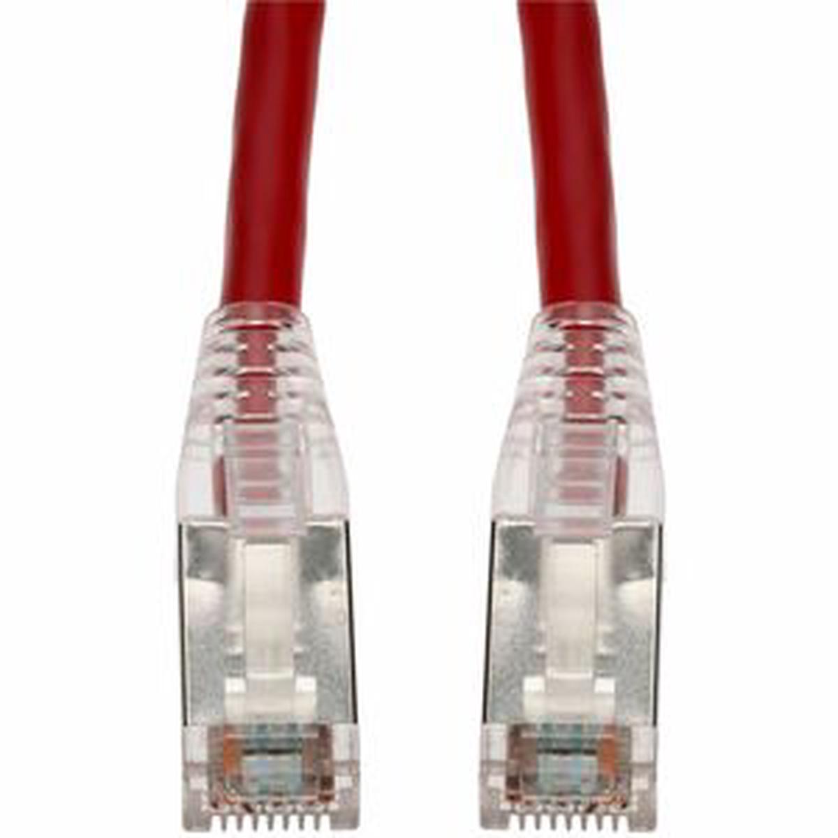 AddOn 15ft Red CAT 6 Shielded PVC Ethernet Cable Snagless Easy Clear Boot RJ-45 M/M