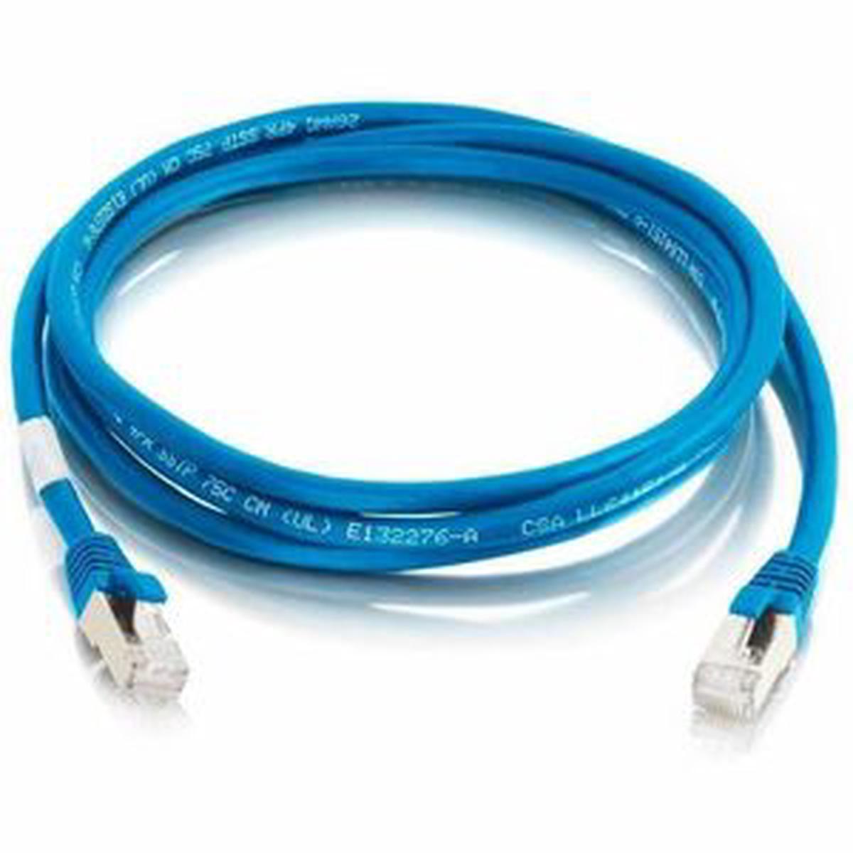 C2G-9ft Cat6 Snagless Shielded (STP) Network Patch Cable - Blue
