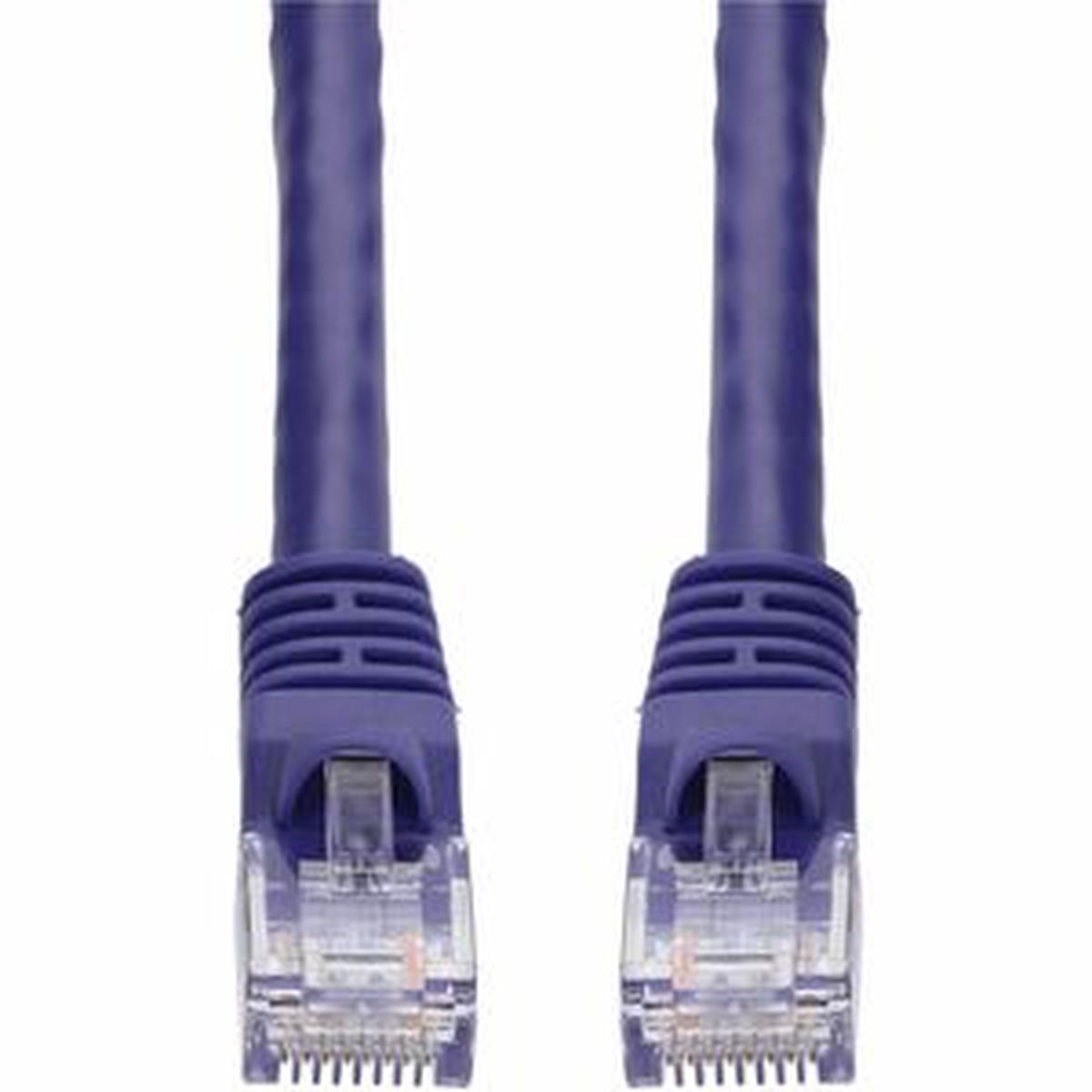 AddOn 10ft Purple CAT 5E PVC Ethernet Cable Snagless Bubble Boot RJ-45 M/M