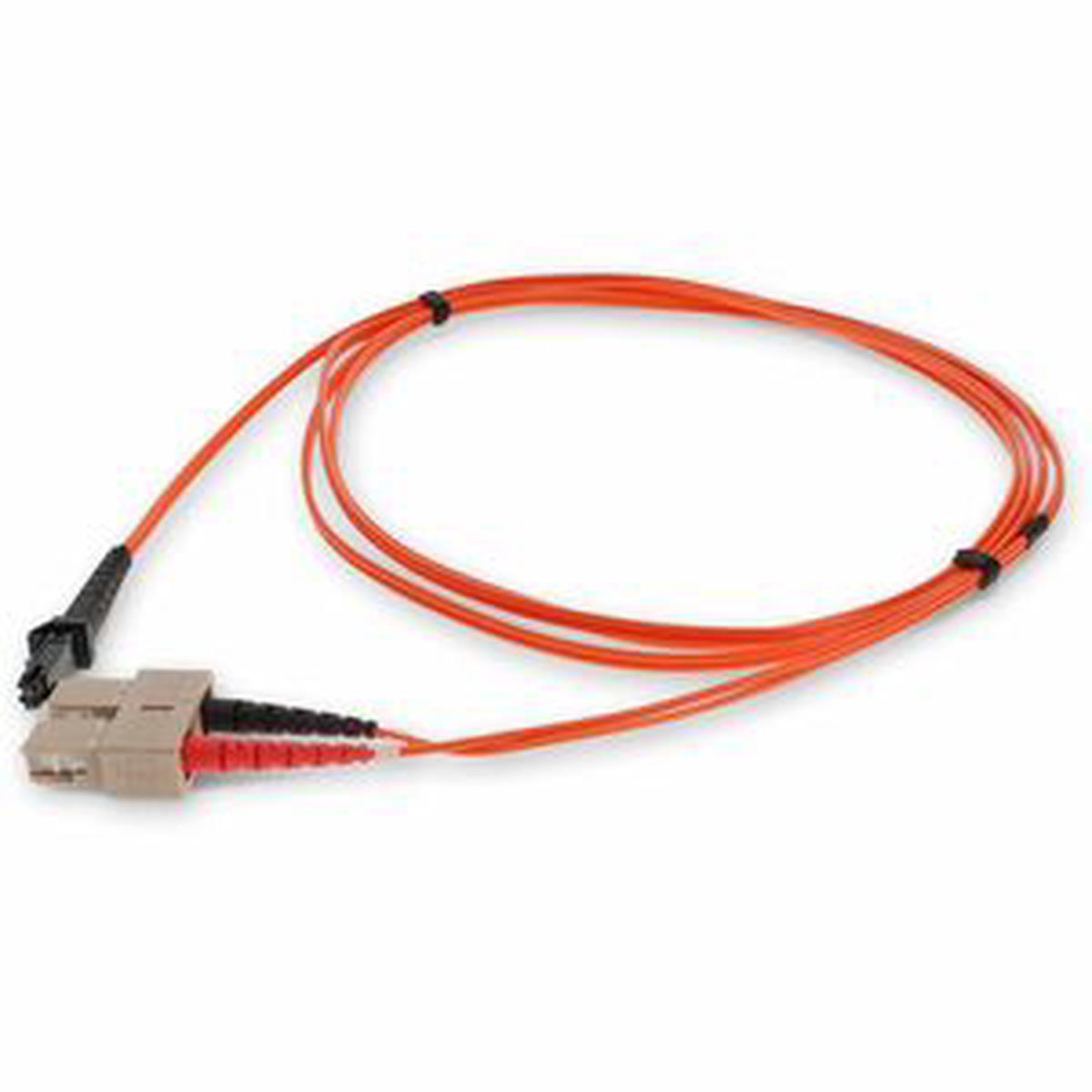 AddOn 10m SC to MT-RJ Orange OM1 Duplex OFNR (Riser-Rated) MMF Fiber Patch Cable