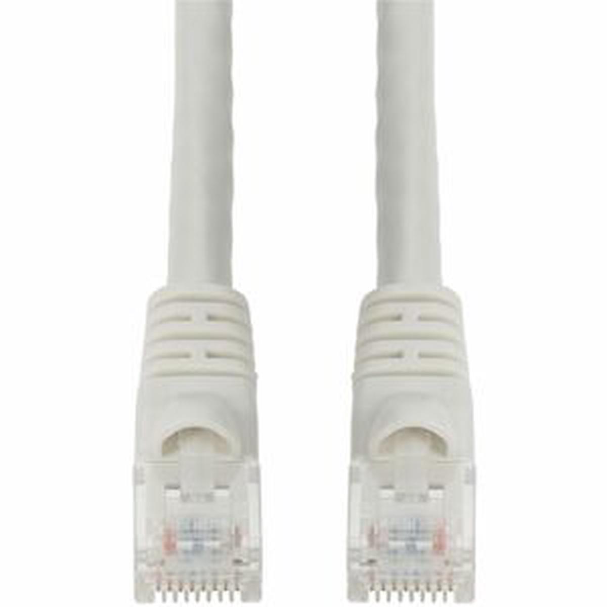 AddOn 18ft White CAT 6 PVC Ethernet Cable Snagless Bubble Boot RJ-45 M/M