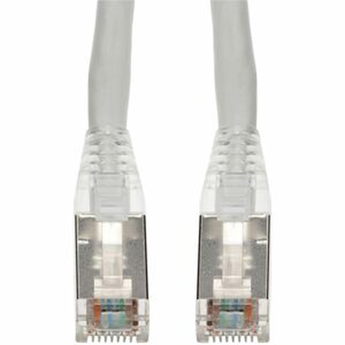 AddOn 18ft White CAT 6 Shielded PVC Ethernet Cable Snagless Easy Clear Boot RJ-45 M/M