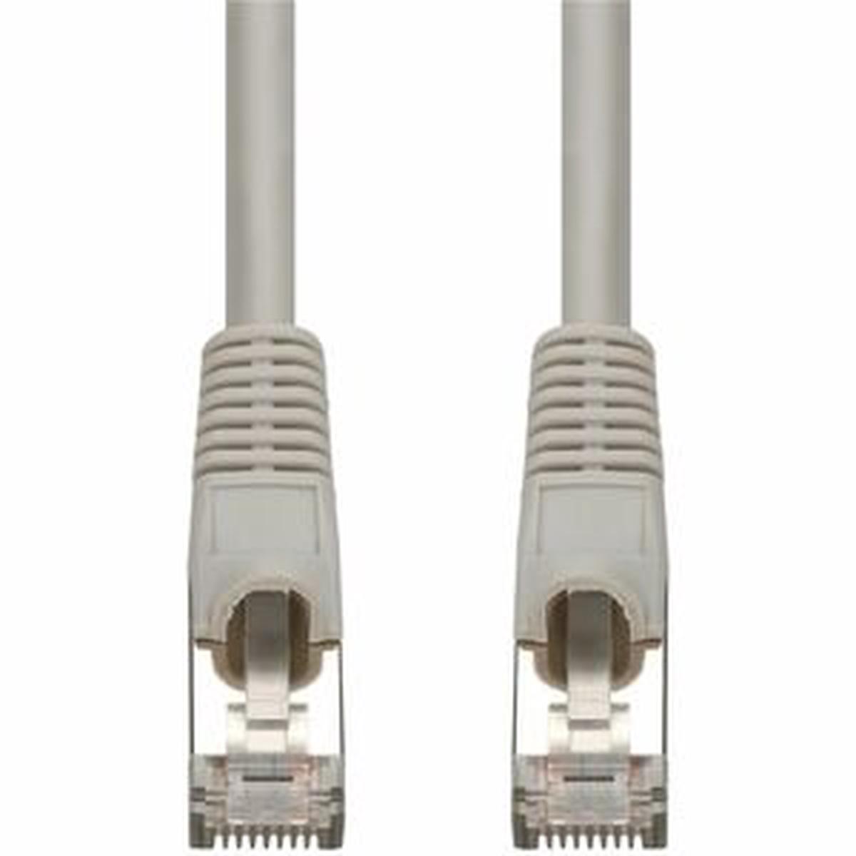 AddOn 1ft Gray CAT 7 Shielded (S/FTP) PVC Ethernet Cable Snagless Bubble Boot RJ-45 M/M