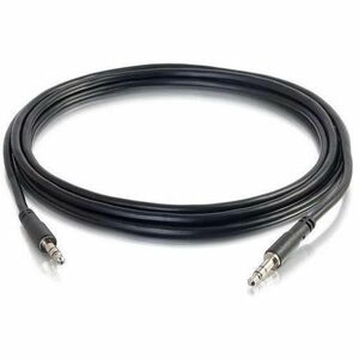 C2G6ft (1.8m) Slim Aux 3.5mm Audio Cable - M/M - Black