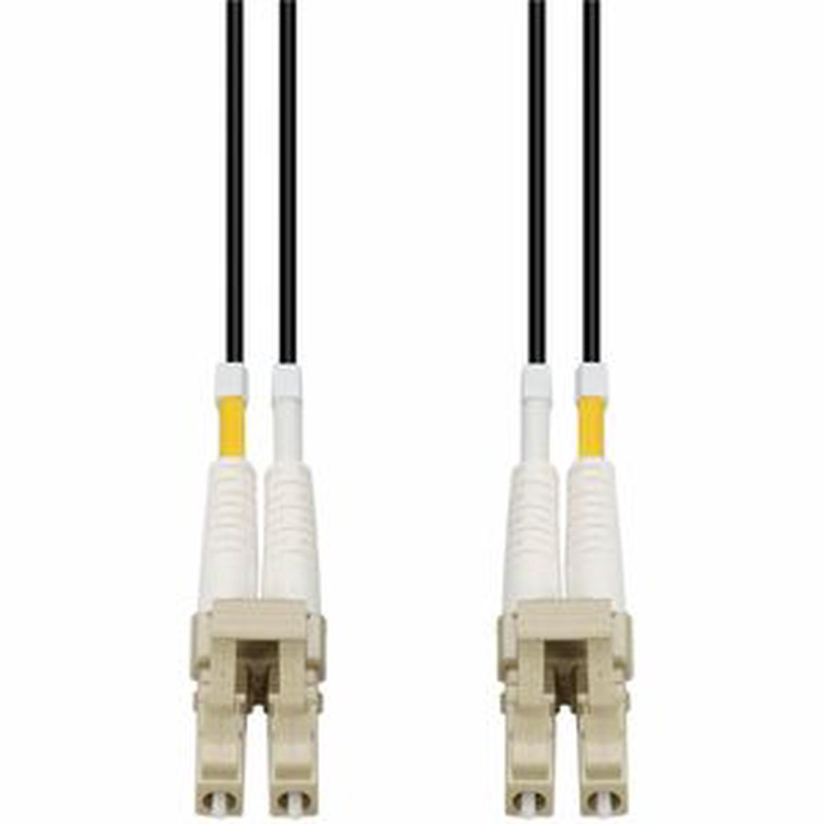 AddOn 100m LC to LC Black OM4 Duplex Armored Outdoor Fiber Patch Cable