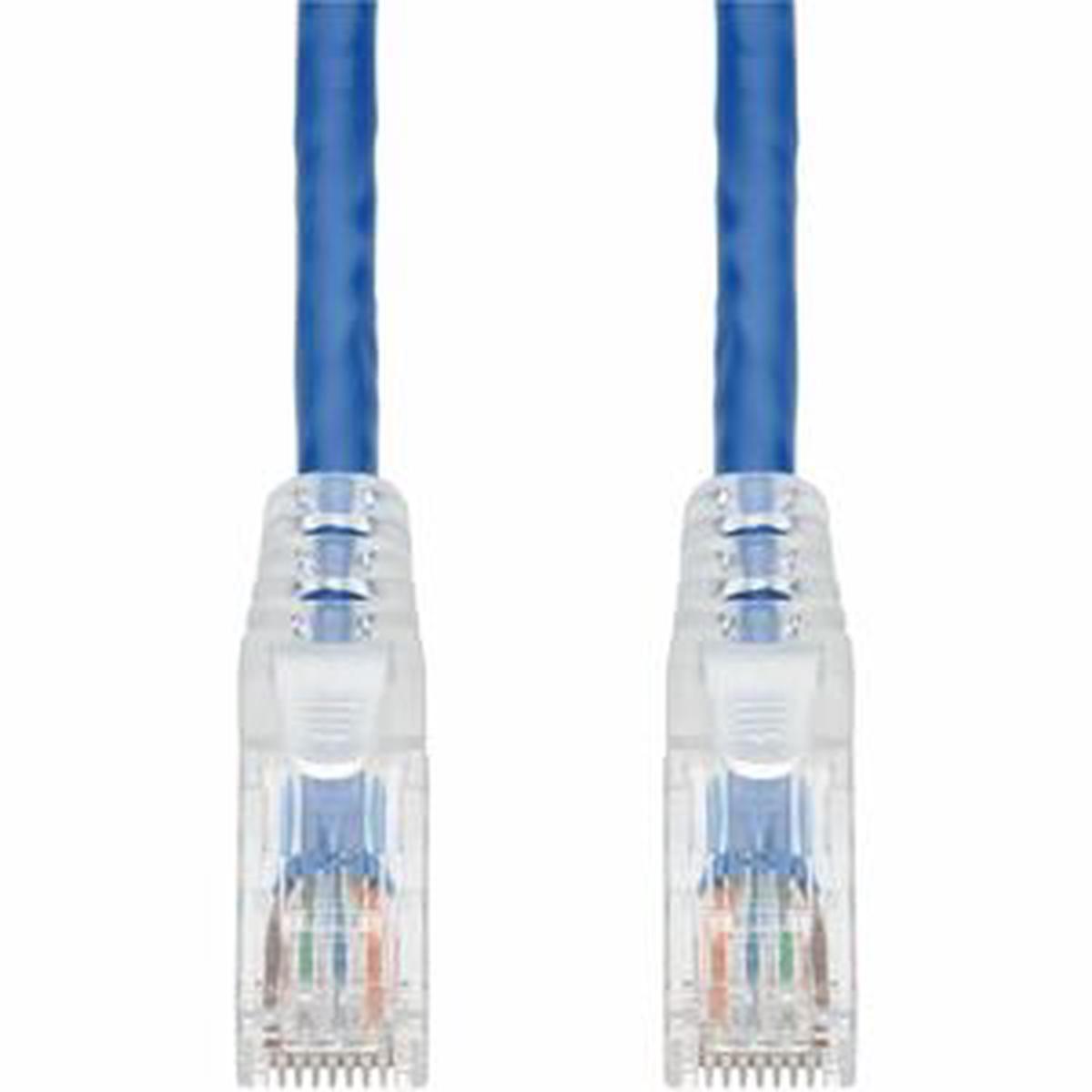 AddOn 10ft Blue CAT 6 PVC Ethernet Cable Snagless Easy Clear Boot TAA RJ-45 M/M
