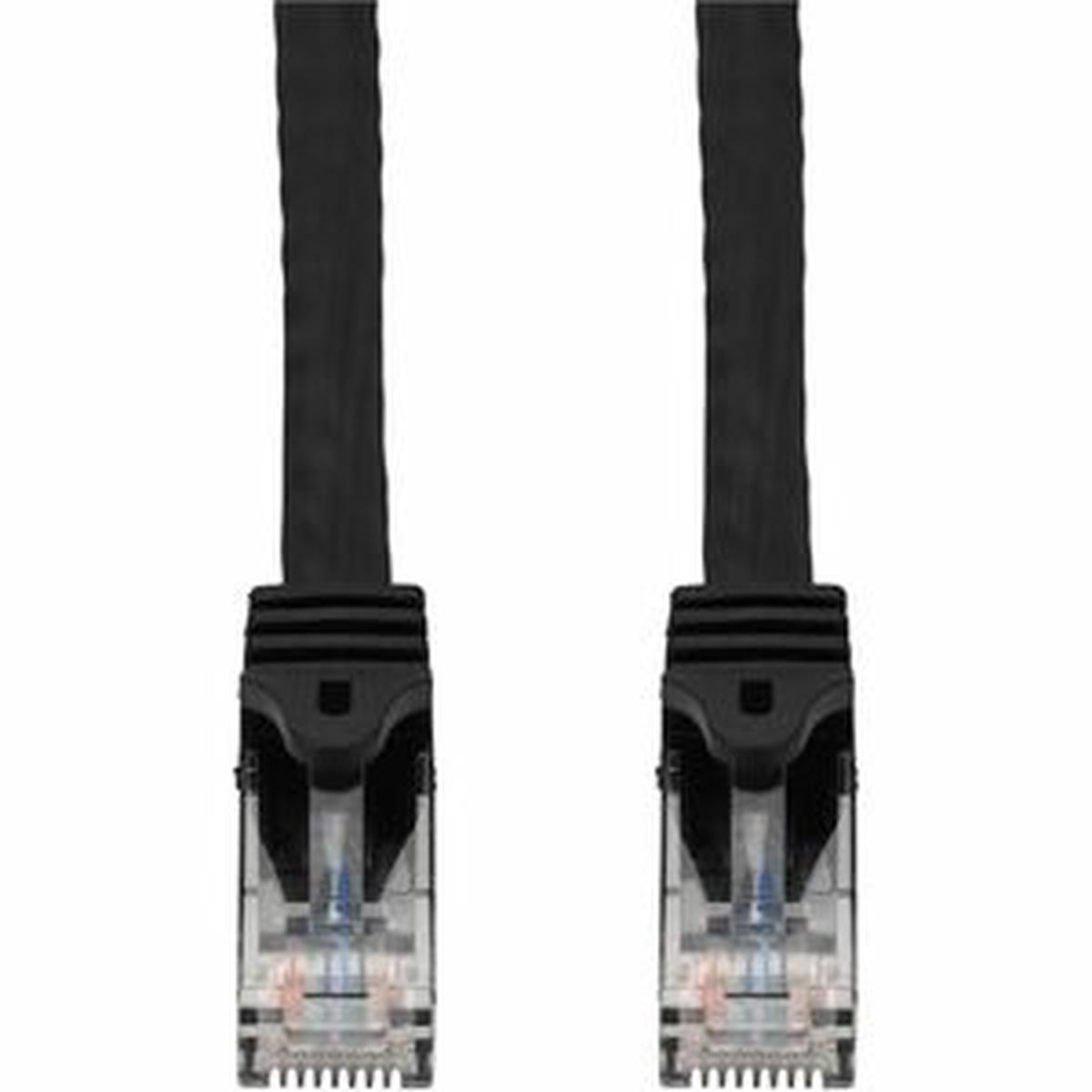 AddOn 1ft Black CAT 6A PVC Ethernet Cable Snagless Easy Boot RJ-45 M/M