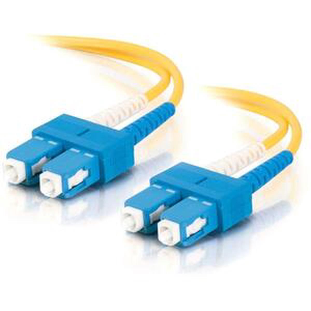 C2G-5m SC-SC 9/125 OS1 Duplex Singlemode Fiber Optic Cable (TAA Compliant) - Yellow