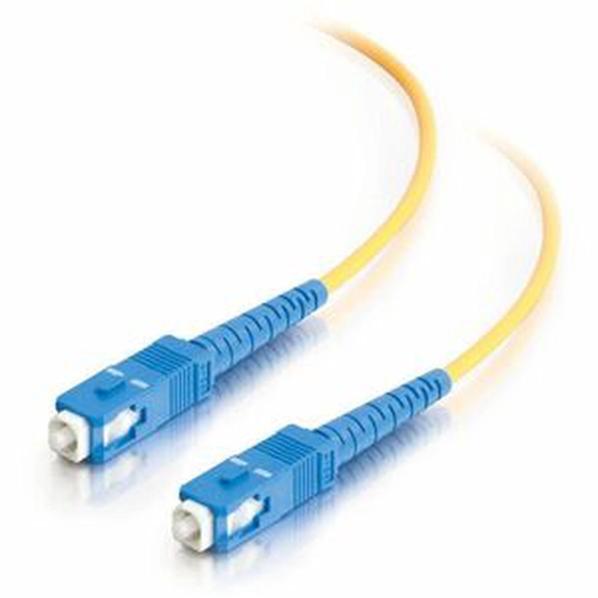 C2G-7m SC-SC 9/125 OS1 Simplex Singlemode PVC Fiber Optic Cable - Yellow