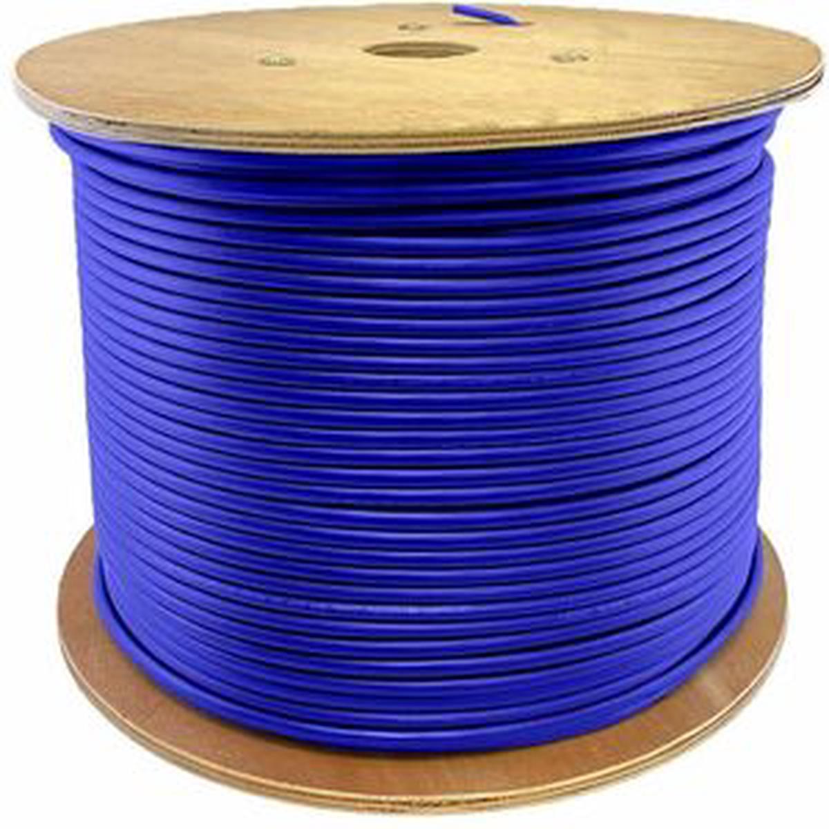 AddOn 1000ft Non-Terminated Blue CAT 6 PVC Bulk Cable