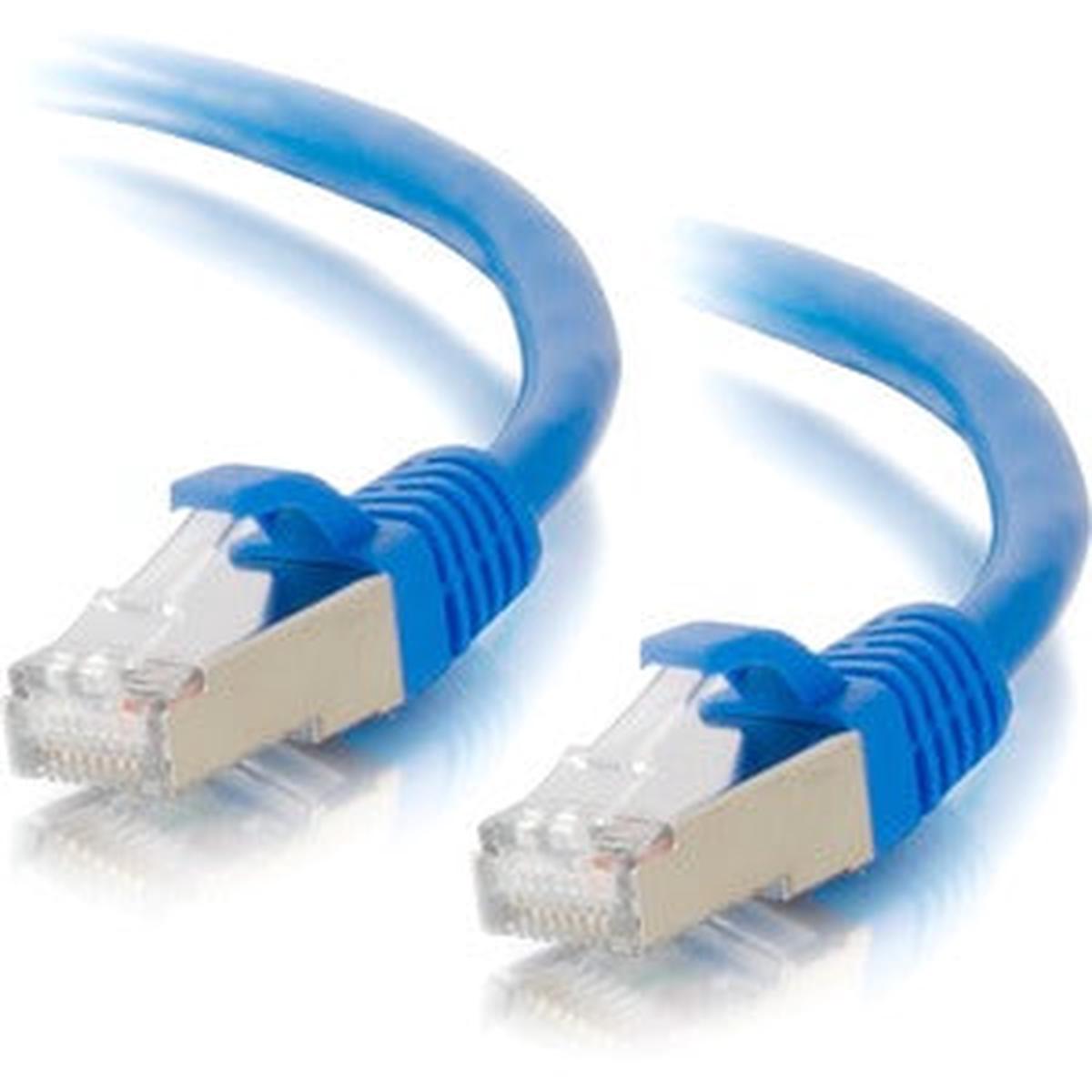 C2G-4ft Cat6a Snagless Shielded (STP) Network Patch Cable - Blue