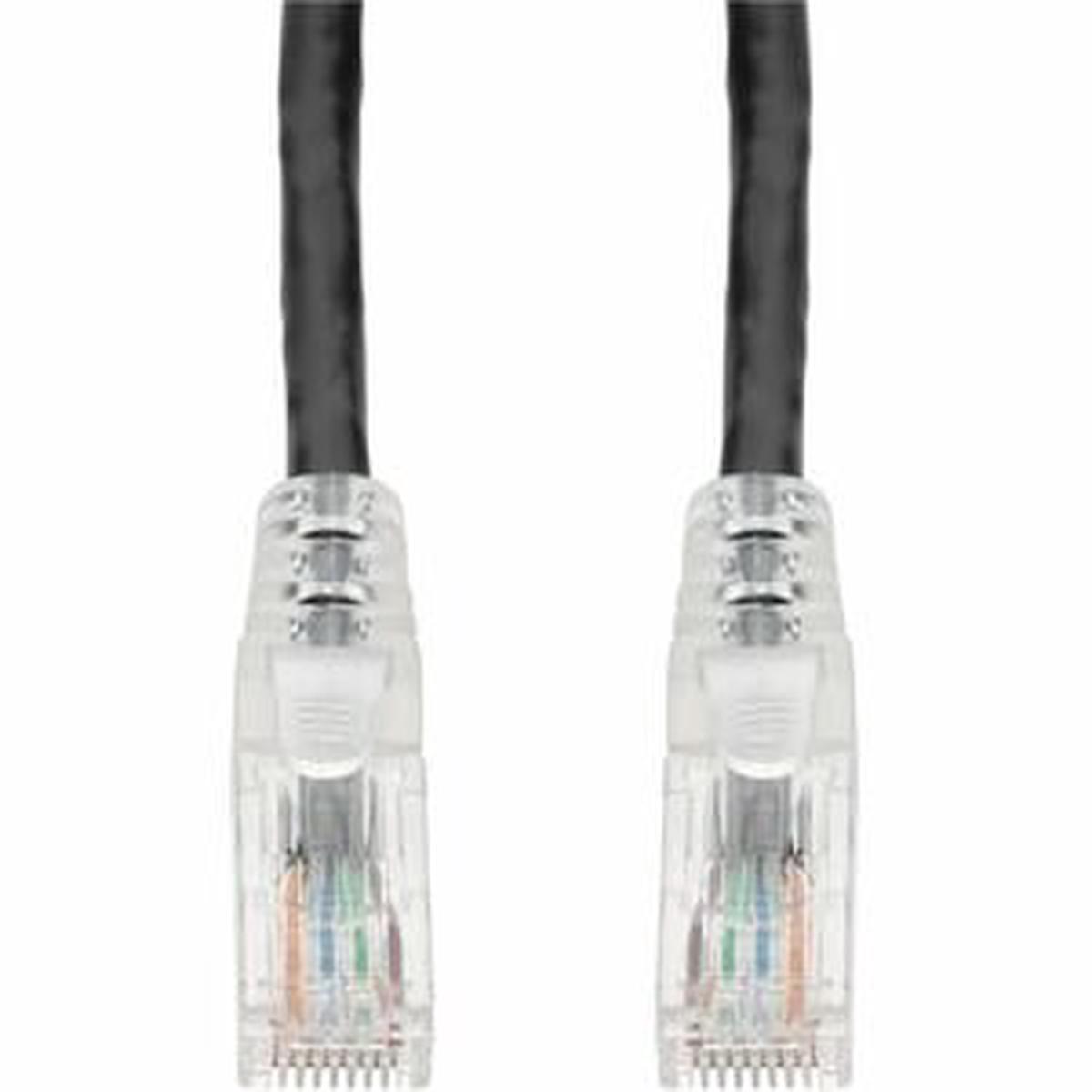 AddOn 12ft Black CAT 6 PVC Ethernet Cable Snagless Easy Clear Boot TAA RJ-45 M/M
