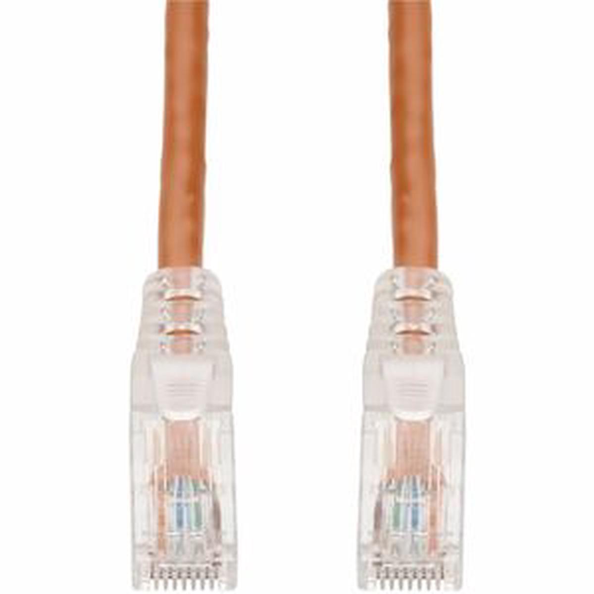 AddOn 12ft Orange CAT 6 PVC Ethernet Cable Snagless Easy Clear Boot TAA RJ-45 M/M