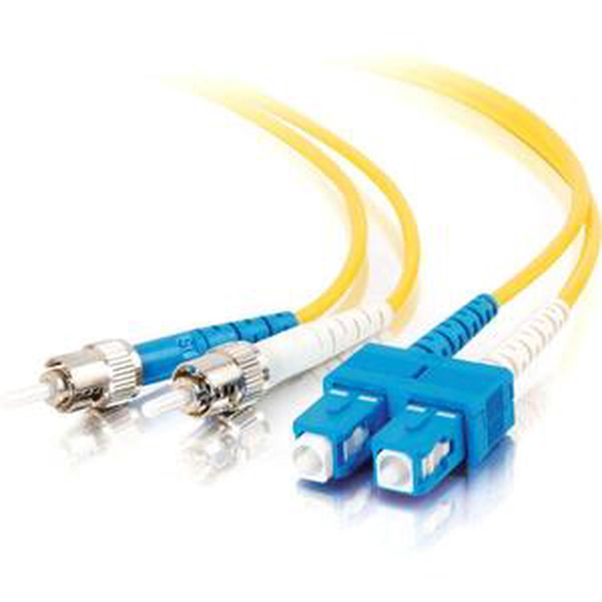 C2G-5m SC-ST 9/125 OS1 Duplex Singlemode Fiber Optic Cable (TAA Compliant) - Yellow