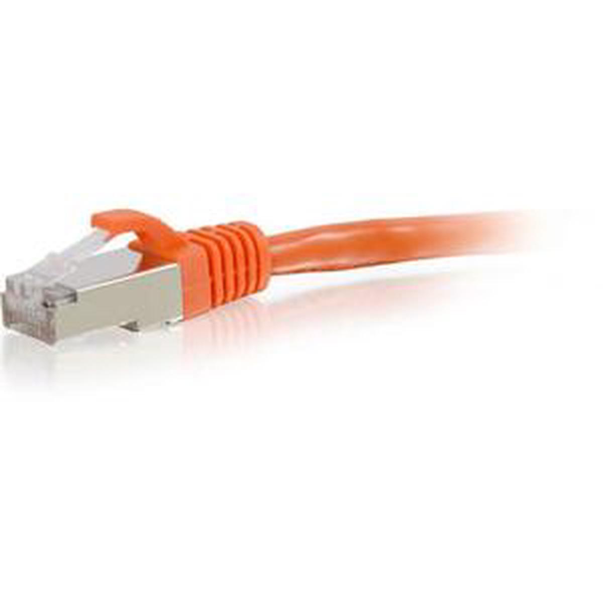 C2G-8ft Cat6 Snagless Shielded (STP) Network Patch Cable - Orange